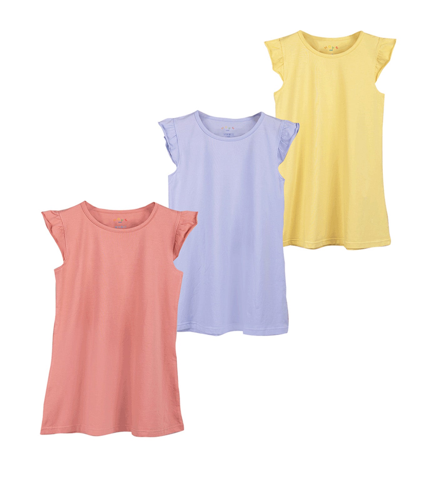 Move 3-Pack Dress with Ruffle Sleeves for Girls
