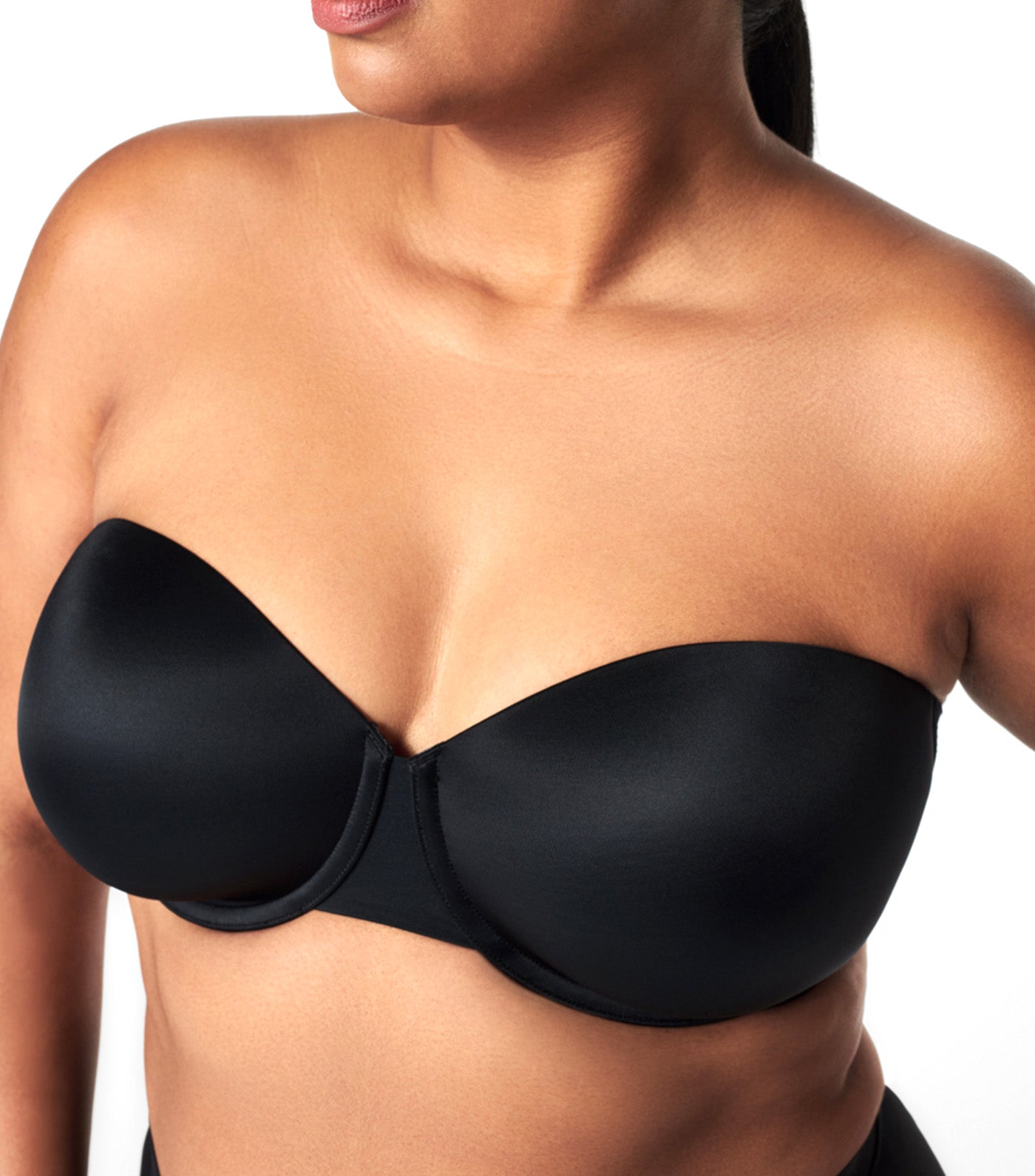 Suit Your Fancy Strapless Bra Very Black
