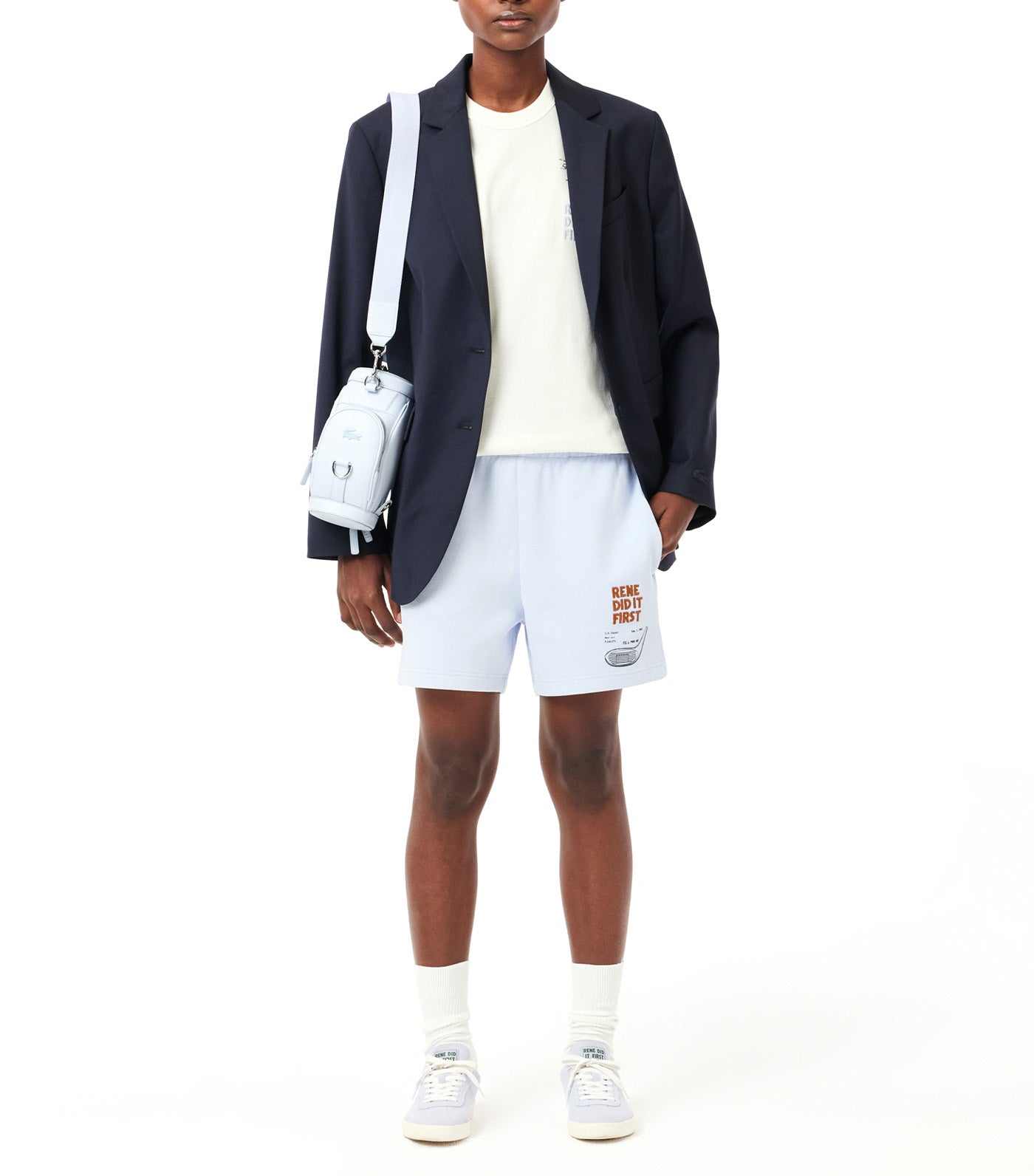 Patent Back Piqué T-Shirt Flour/Polo