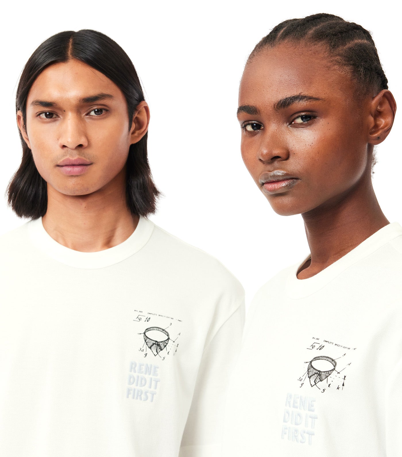 Patent Back Piqué T-Shirt Flour/Polo