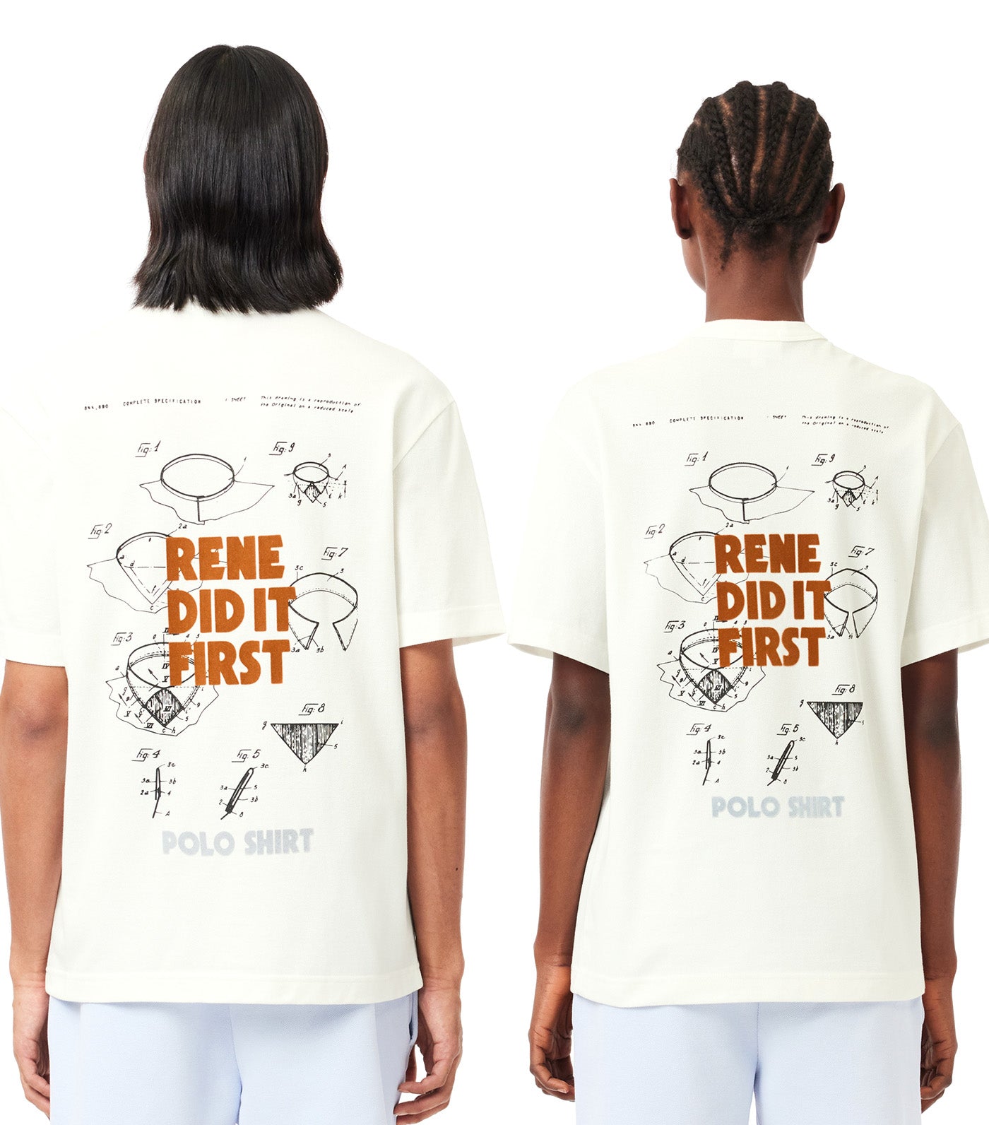 Patent Back Piqué T-Shirt Flour/Polo