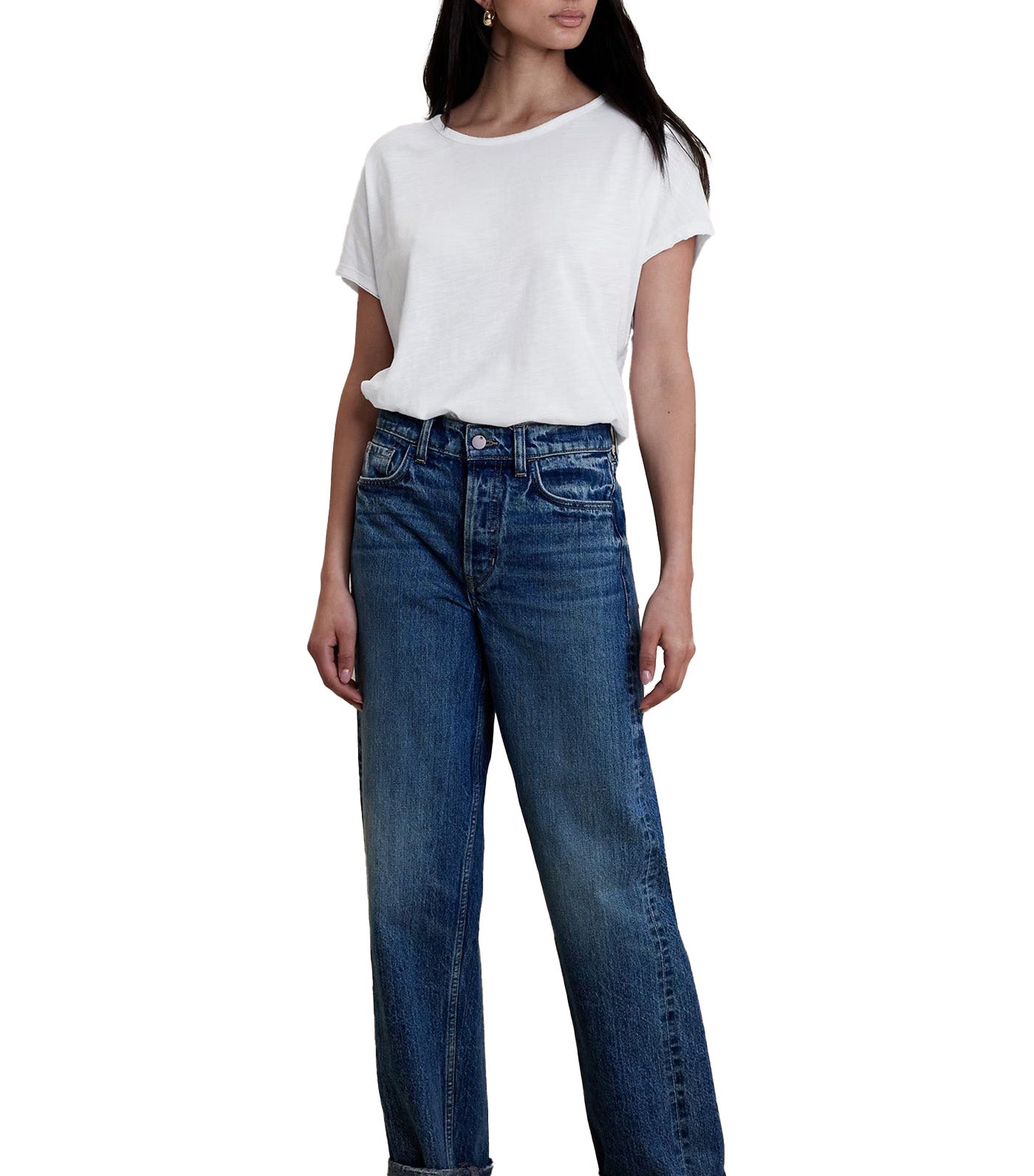 Slub Crew-Neck T-Shirt White