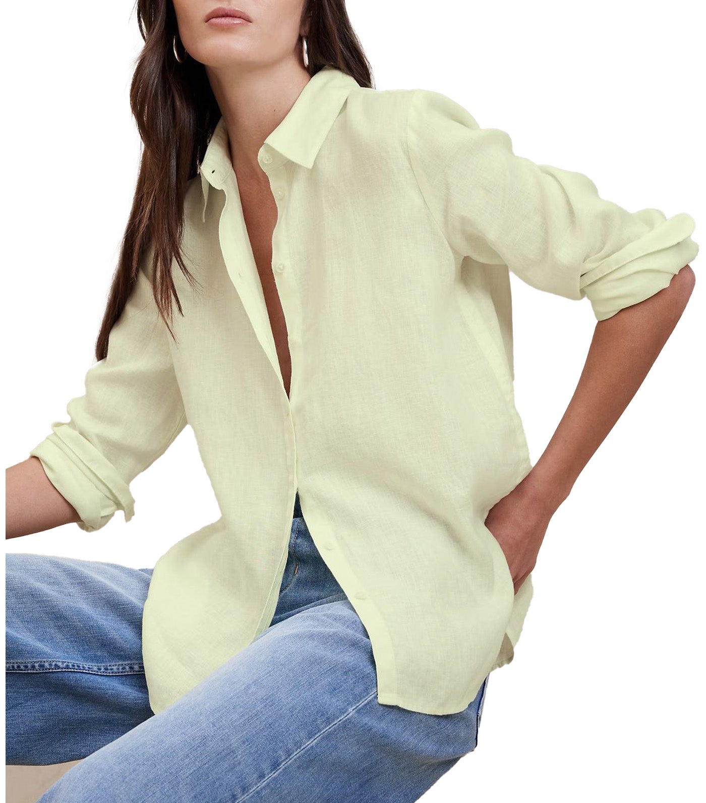 The Perfect Linen Shirt Green