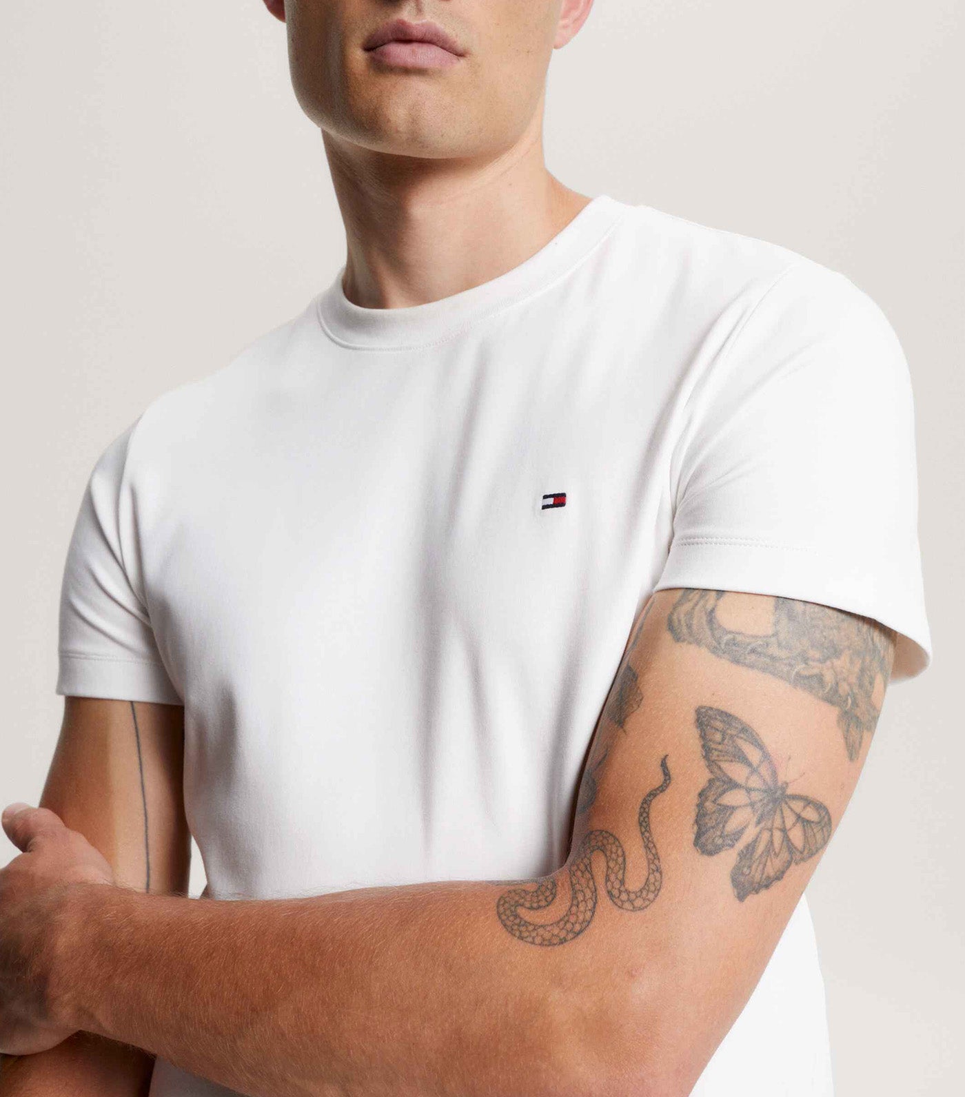 Men's Ar Luxury Interlock Tee White