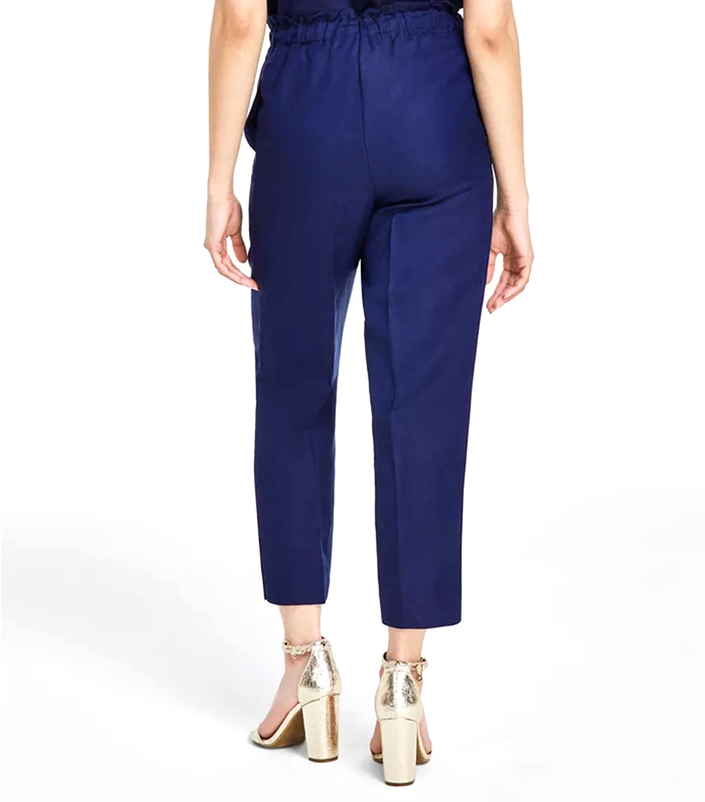 Petite Drawstring-Waist Cropped Pull-On Pants Distant Mountain