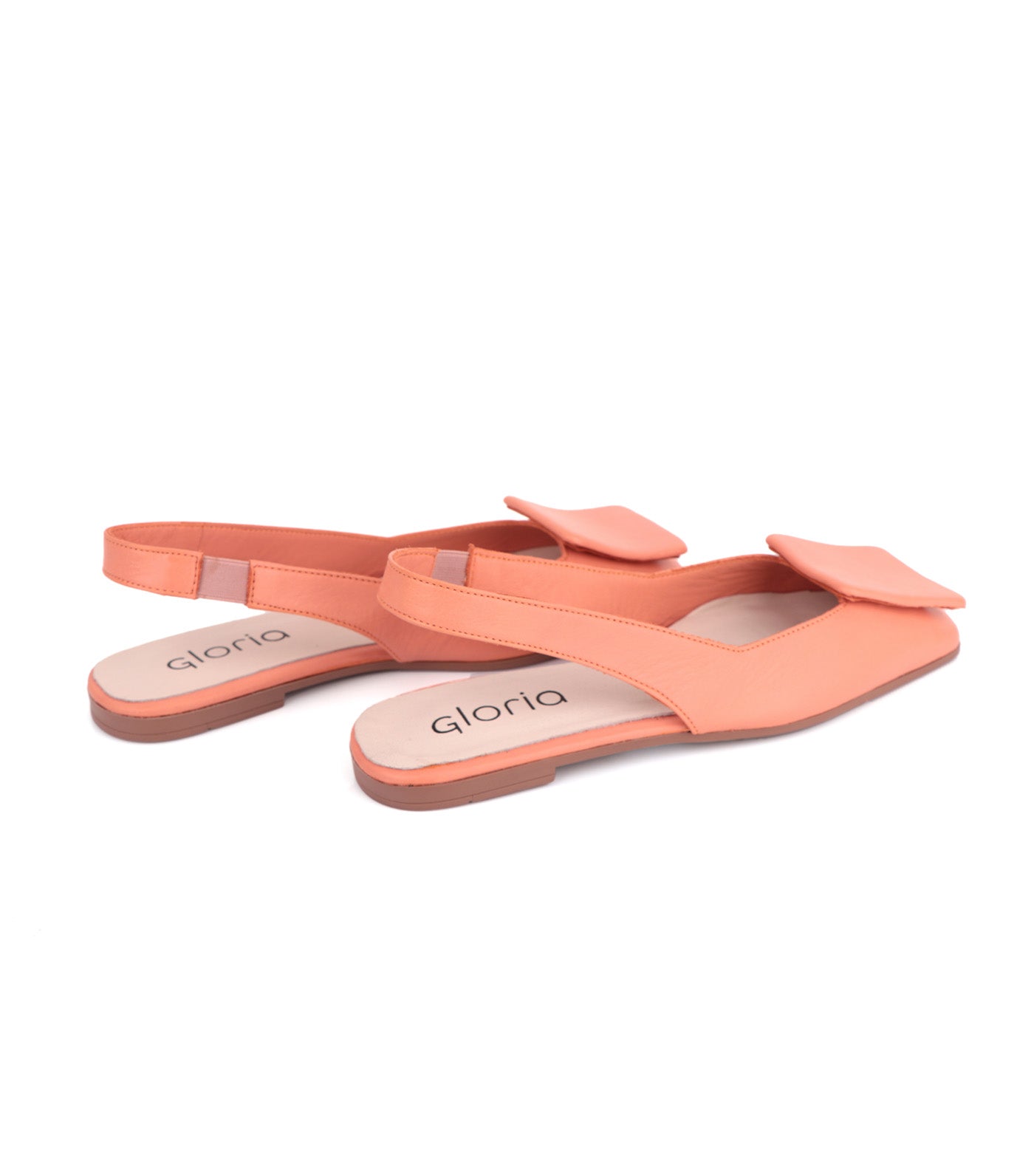 Slingback Flats Shell Coral