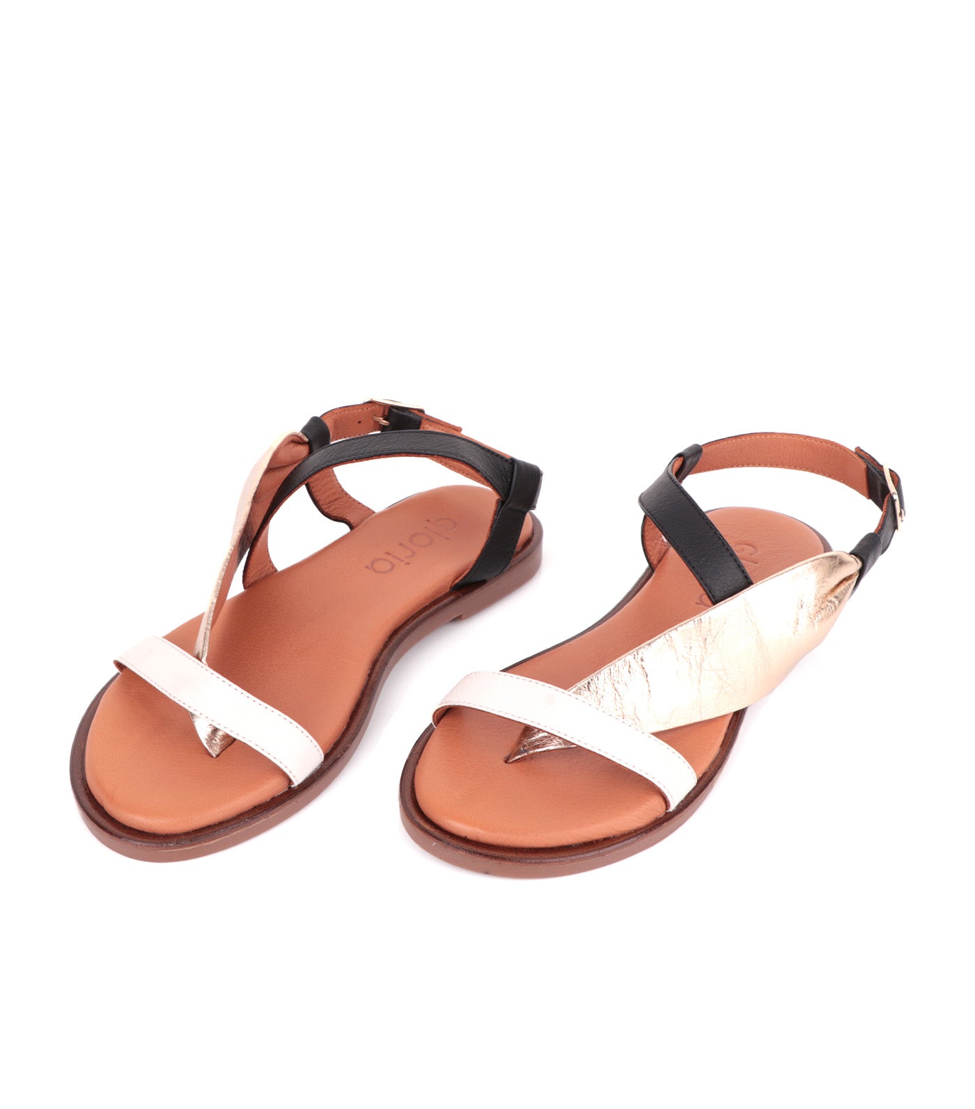 Sandals Marshmallow/ Metal Gold/ Black