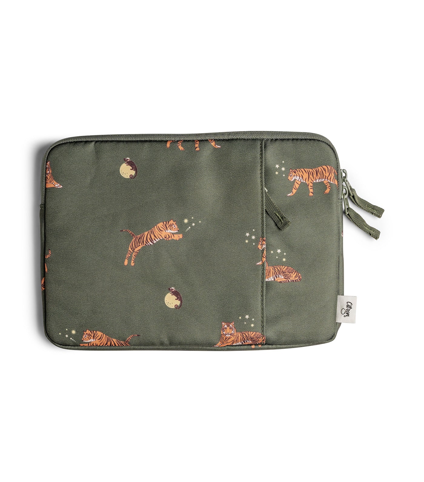 Protective iPad Sleeve with Zipper Tiger
