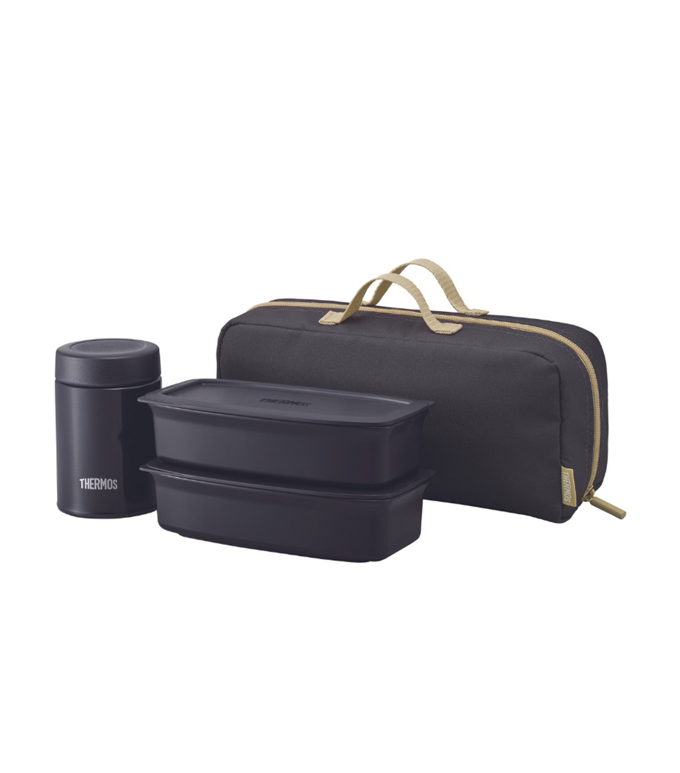 1000ml Soup Lunch Set Smoke Black