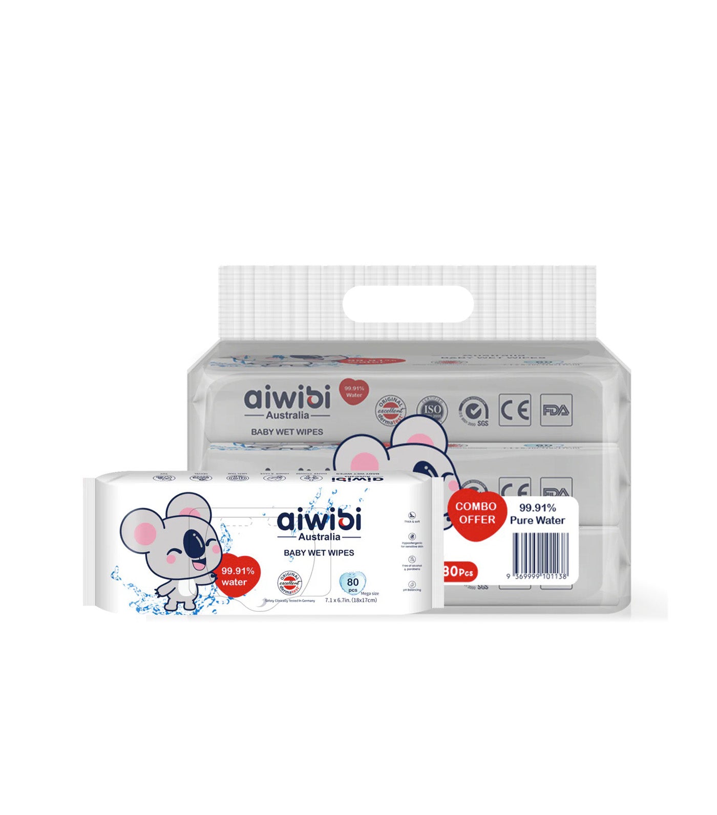 99.91% Pure Water Wipes