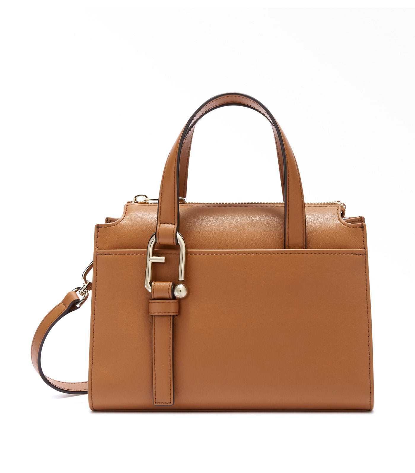 Nuvola S Boston Bag Brandy