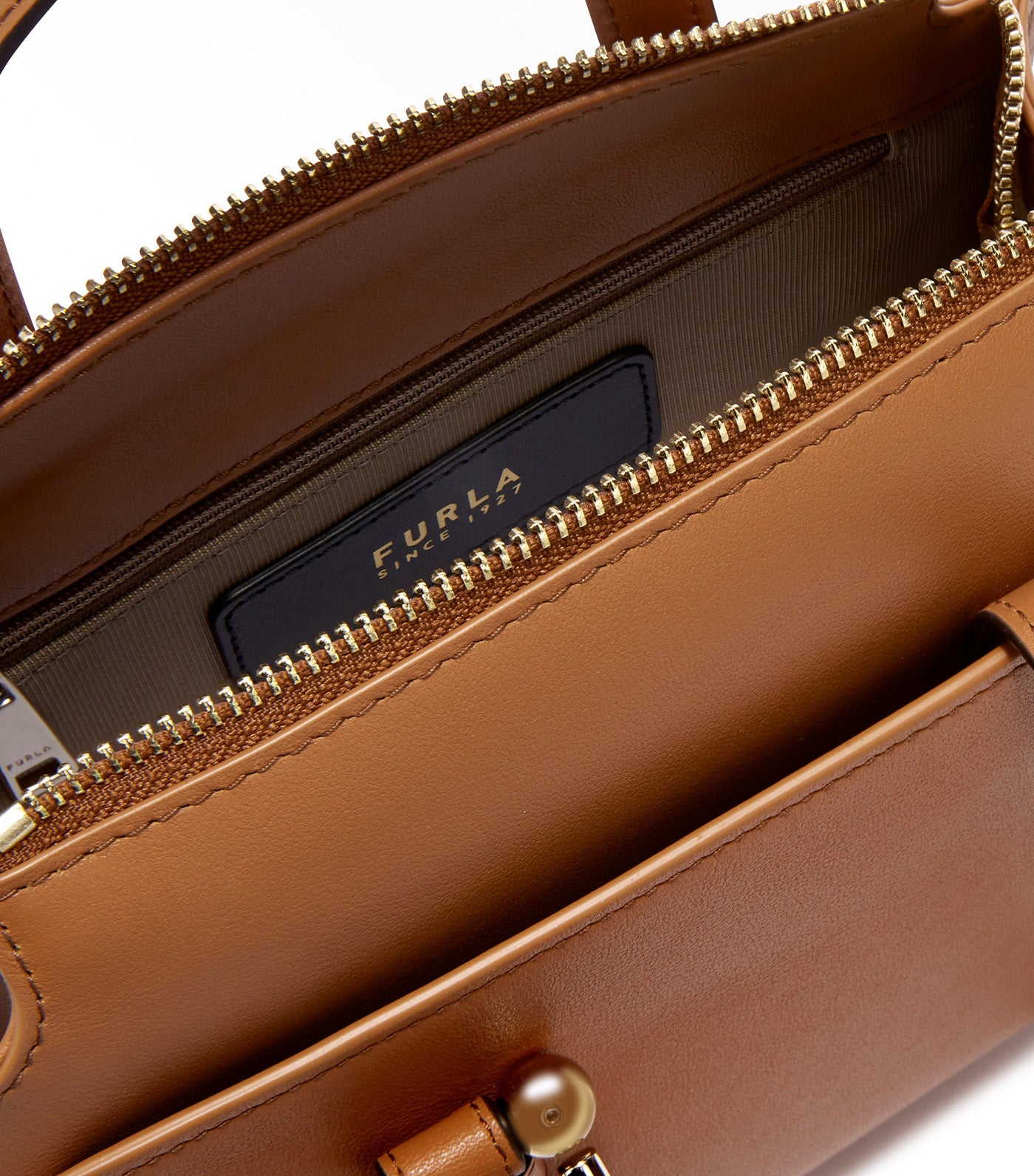 Nuvola S Boston Bag Brandy