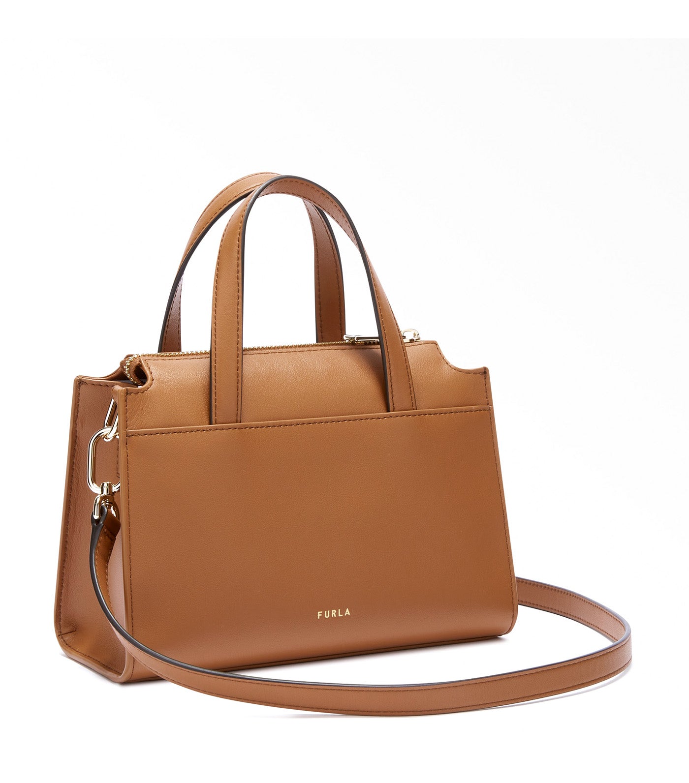 Nuvola S Boston Bag Brandy