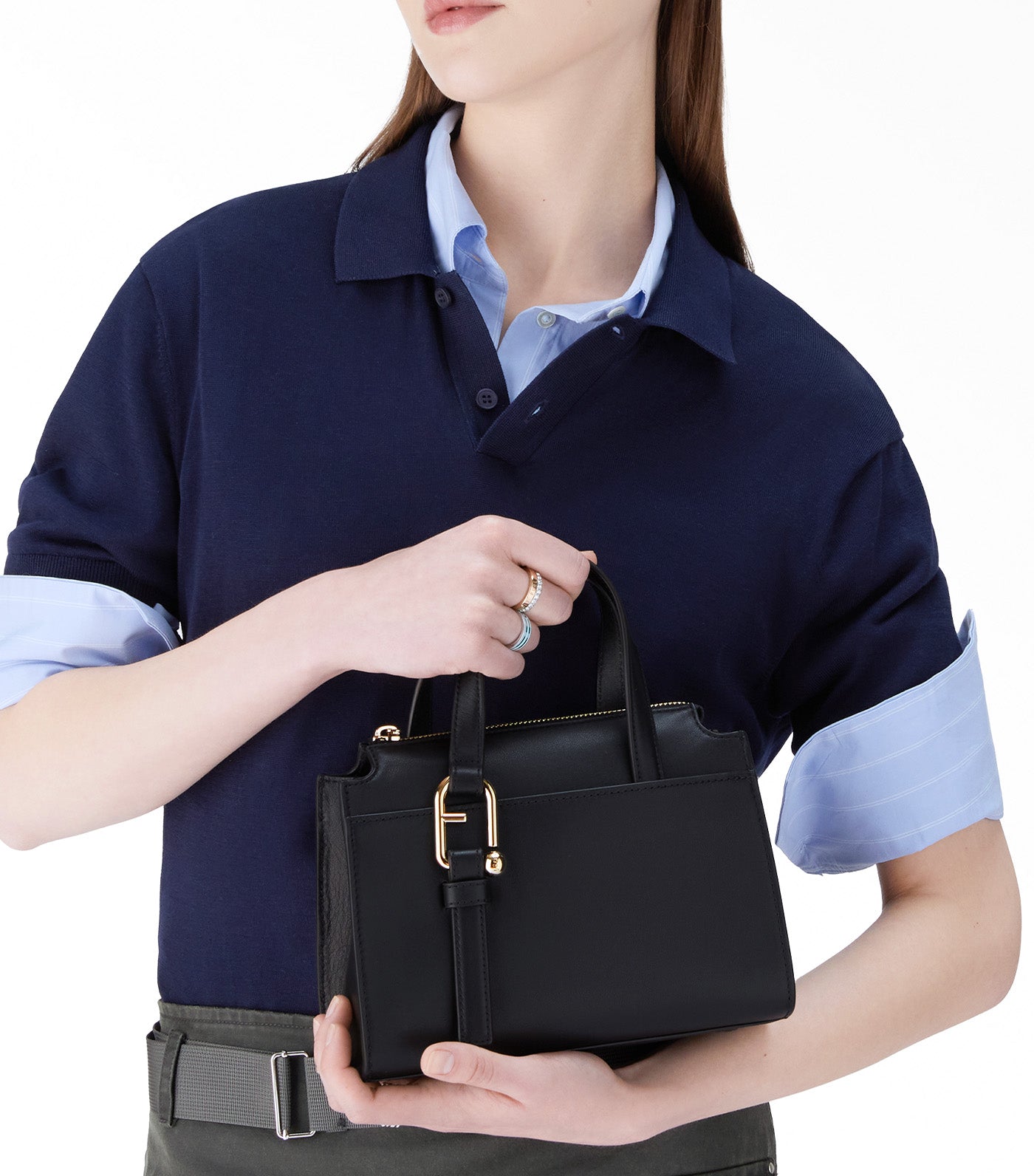 Nuvola S Boston Bag Nero