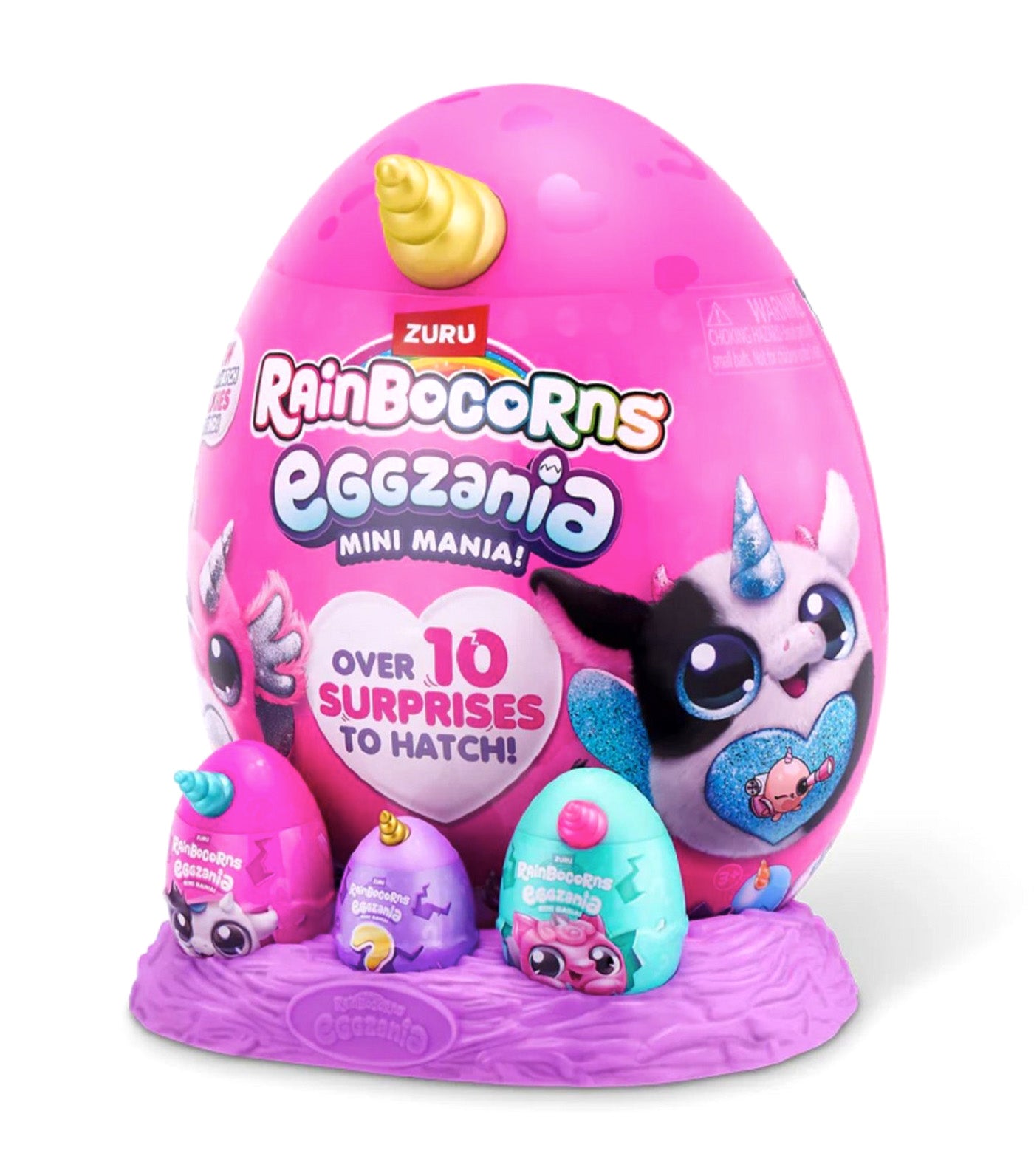 Eggzania Mini Mania Series 1 Gold Horn, Pink