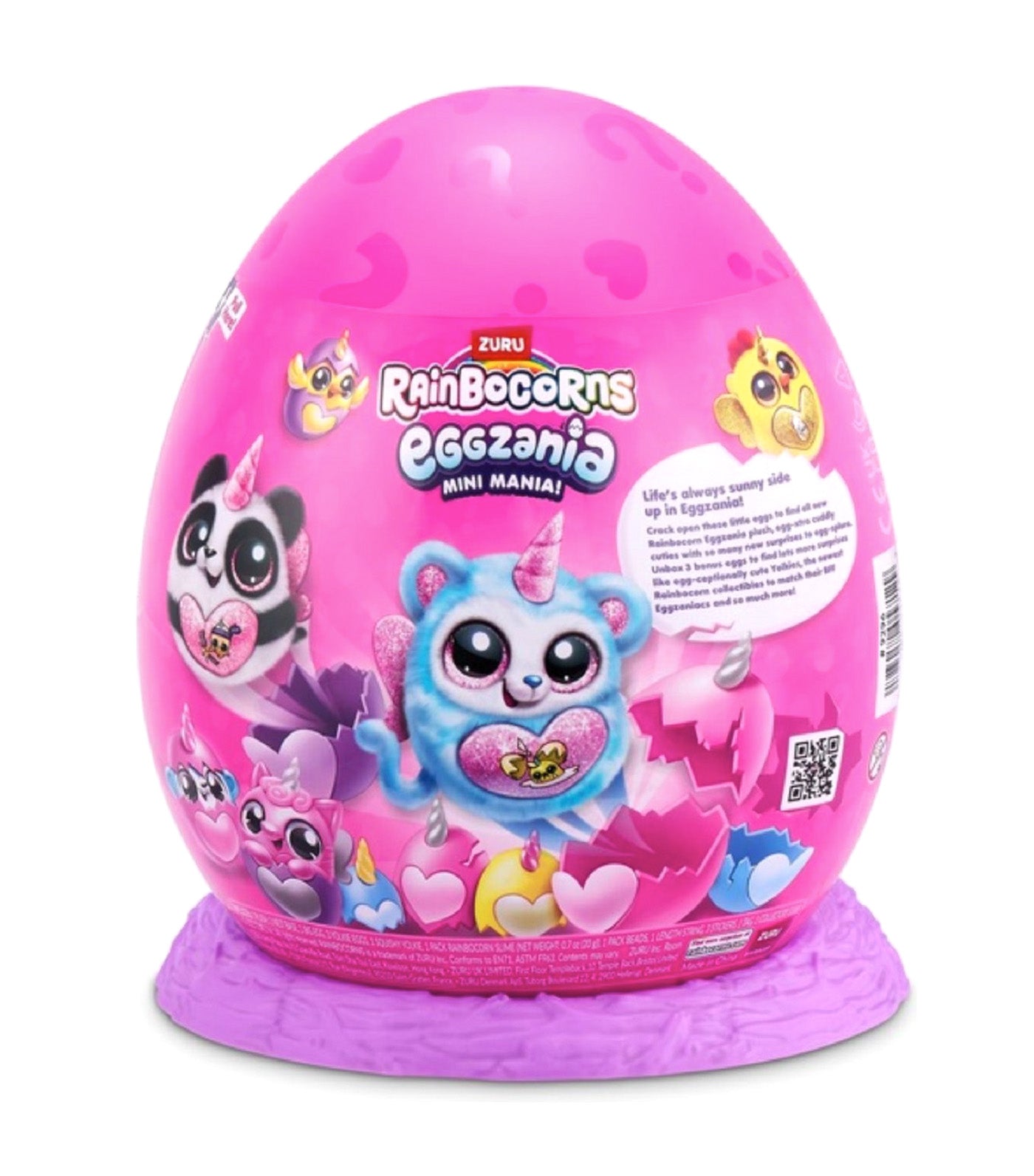 Eggzania Mini Mania Series 1 Gold Horn, Pink