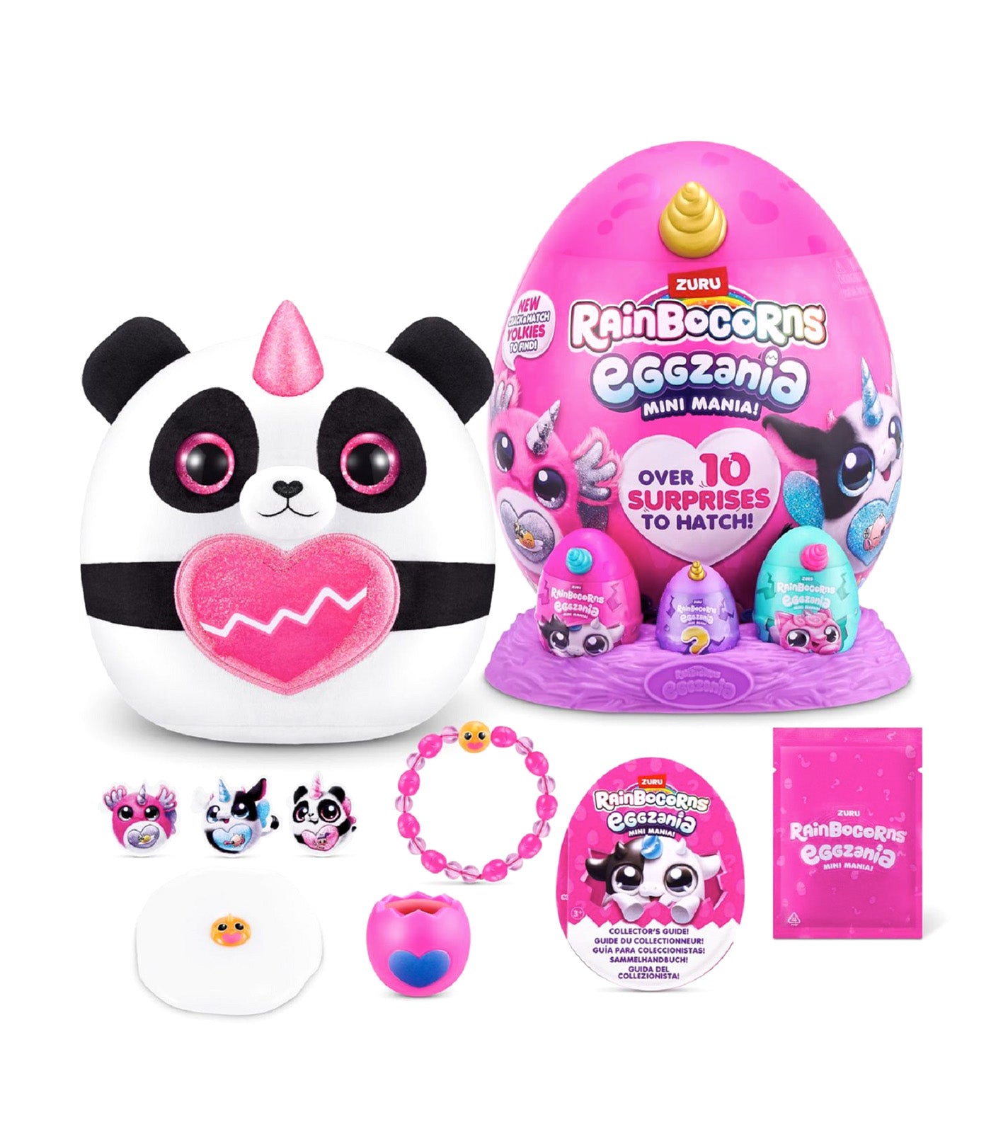 Eggzania Mini Mania Series 1 Gold Horn, Pink