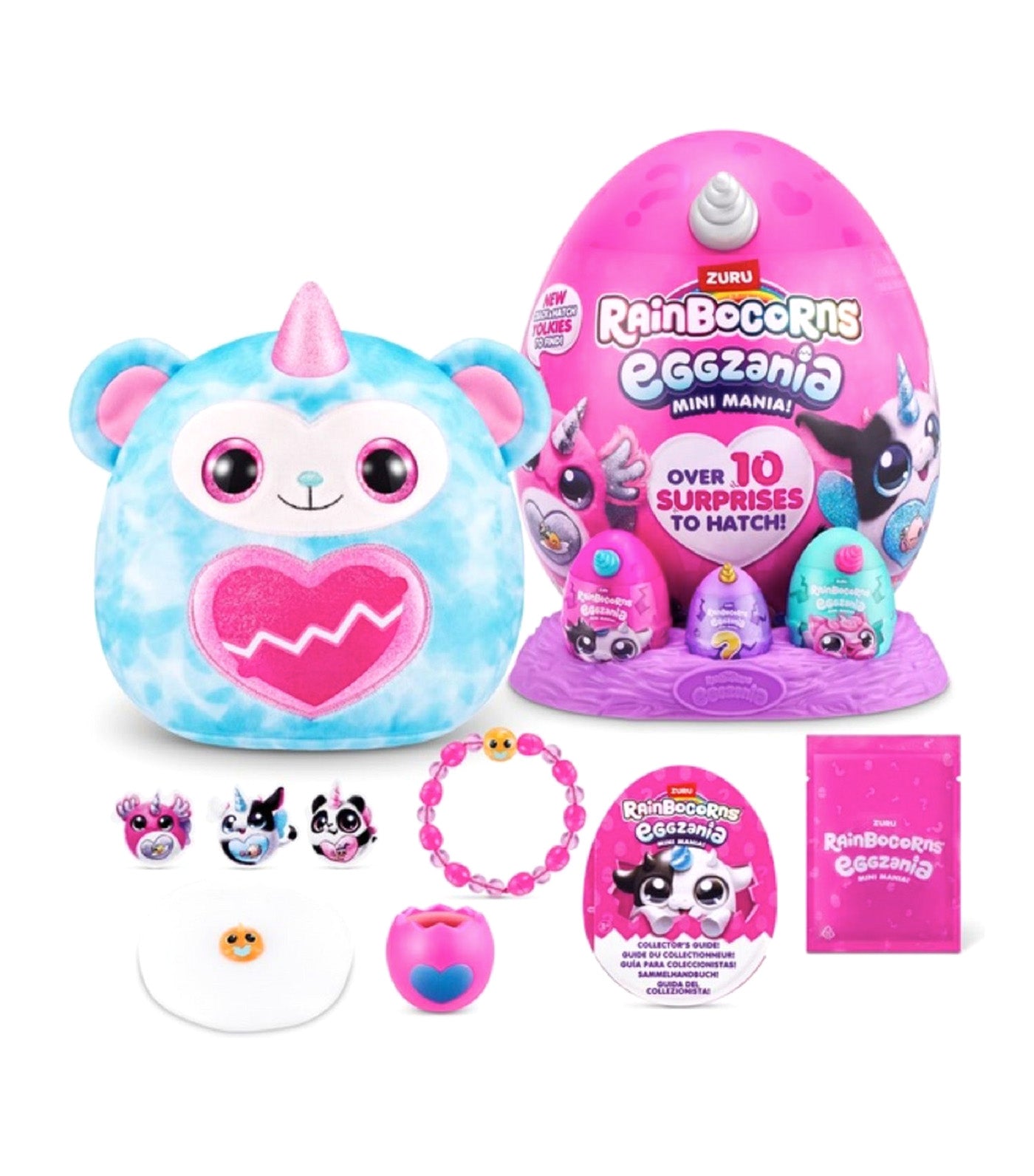 Eggzania Mini Mania Series 1 White Horn, Pink
