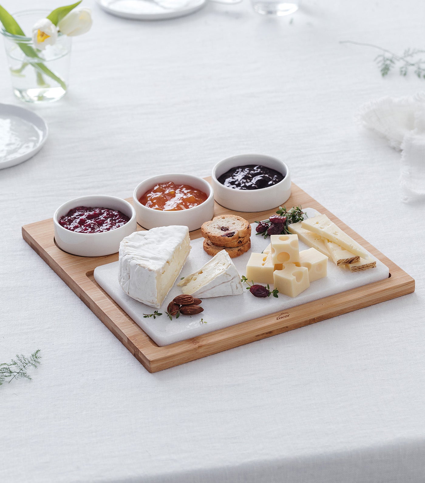 Marble and Bamboo Board