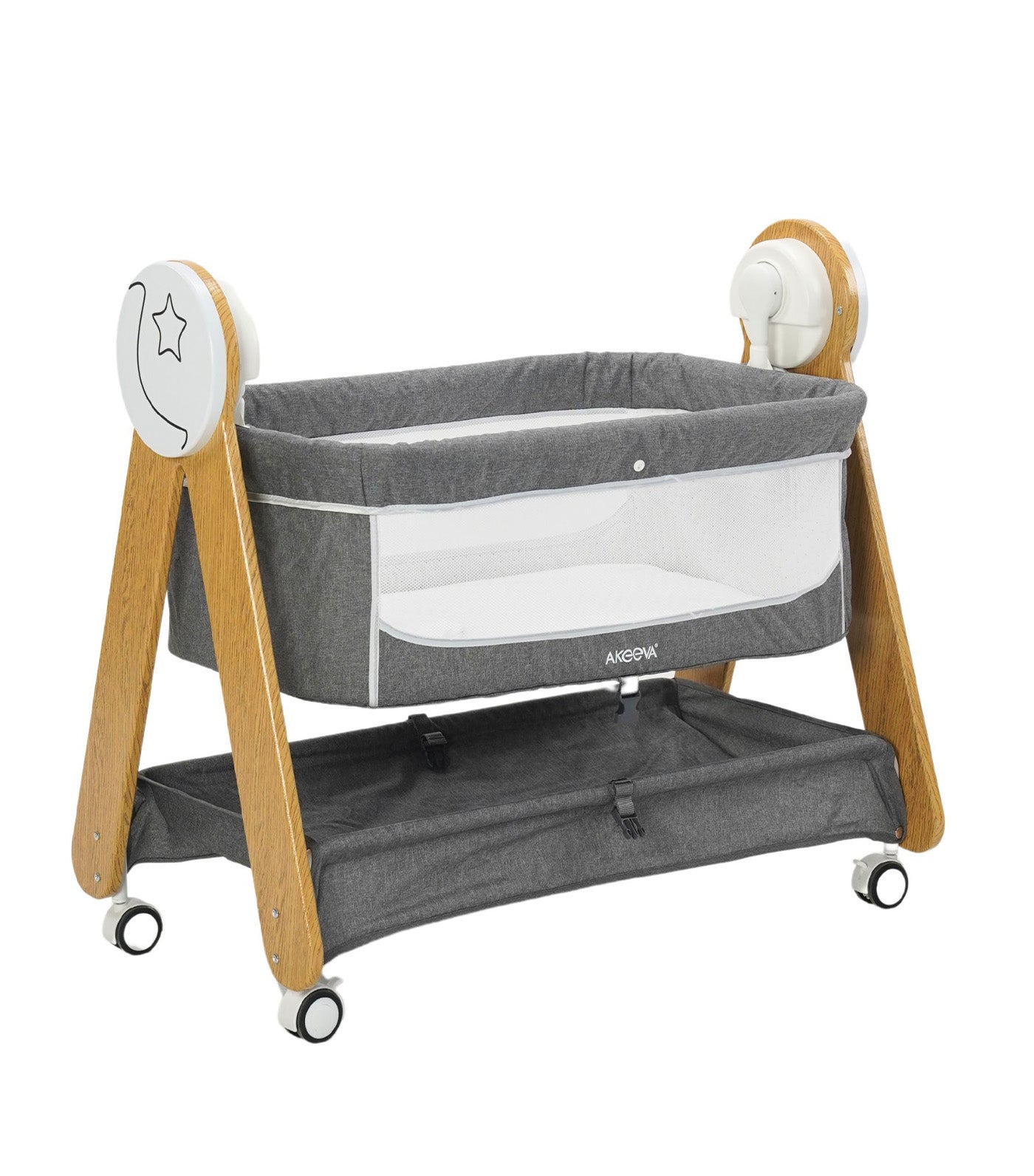 Classique Autosway Swing Crib Dark Gray