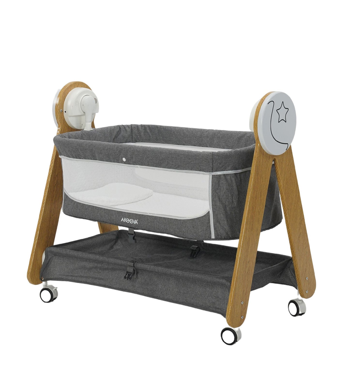Classique Autosway Swing Crib Dark Gray