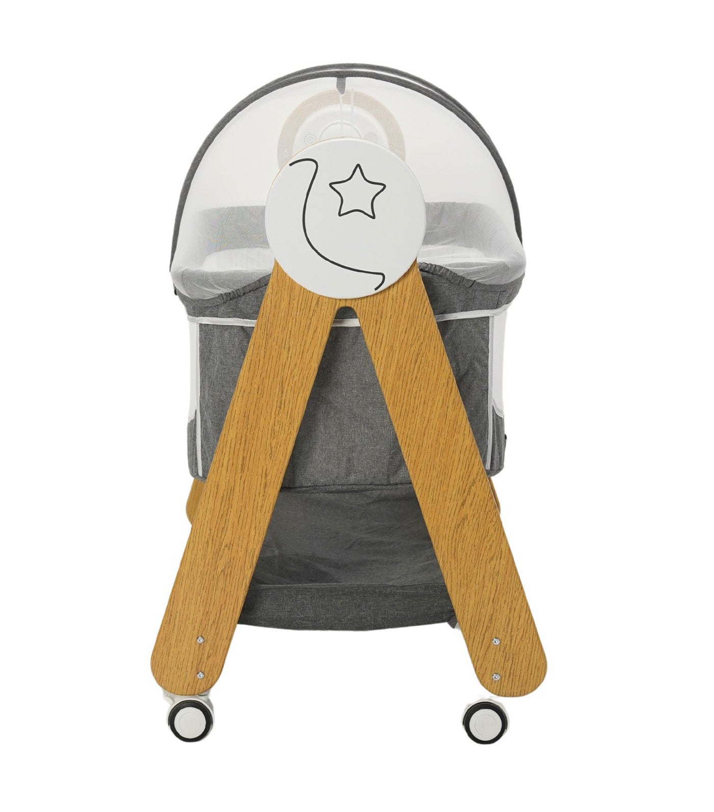Classique Autosway Swing Crib Dark Gray