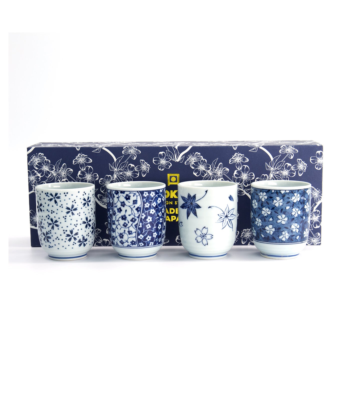 Tokyo Design Studio Teacup 160ml Set of 4 Blue/White
