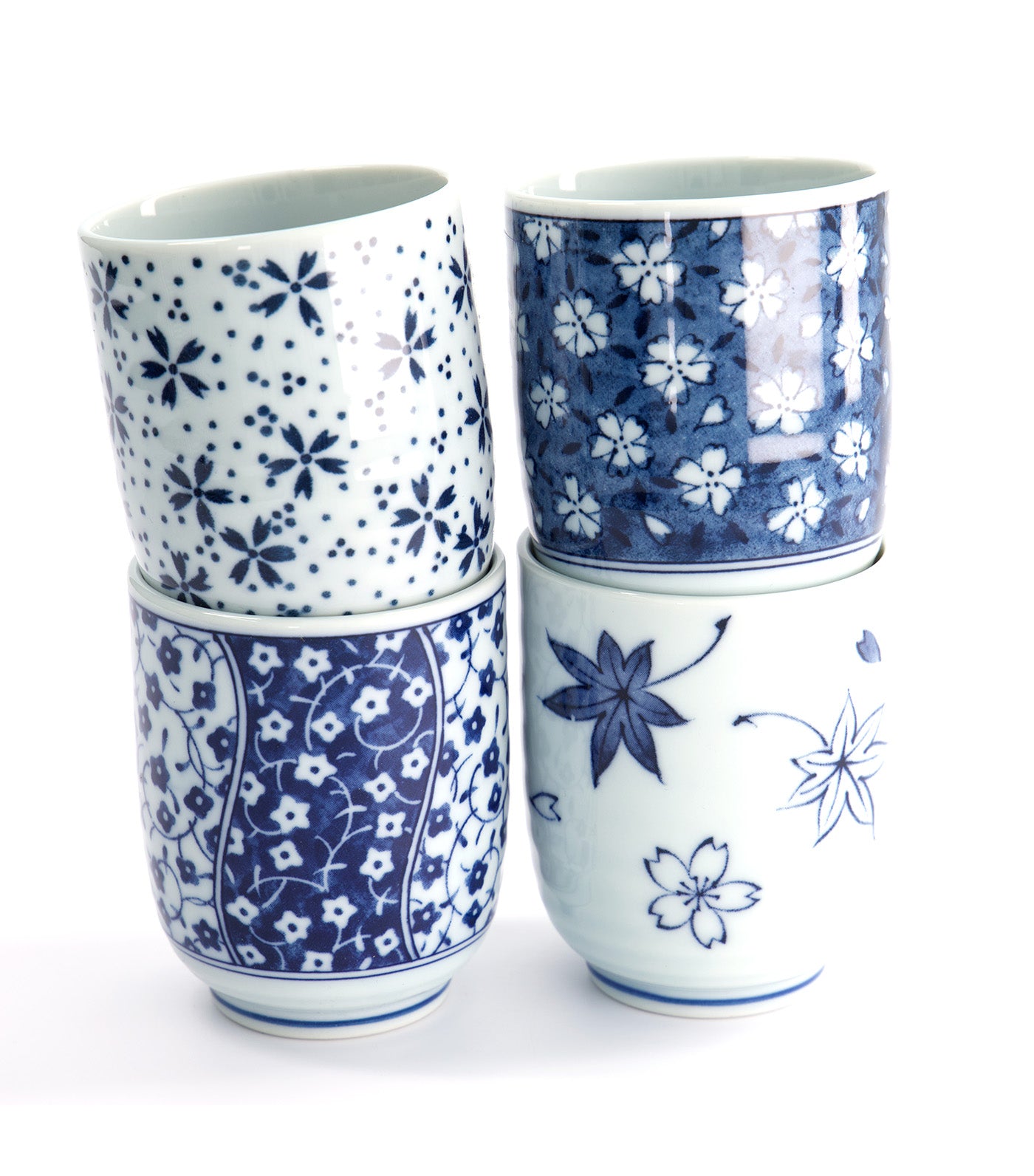 Tokyo Design Studio Teacup 160ml Set of 4 Blue/White