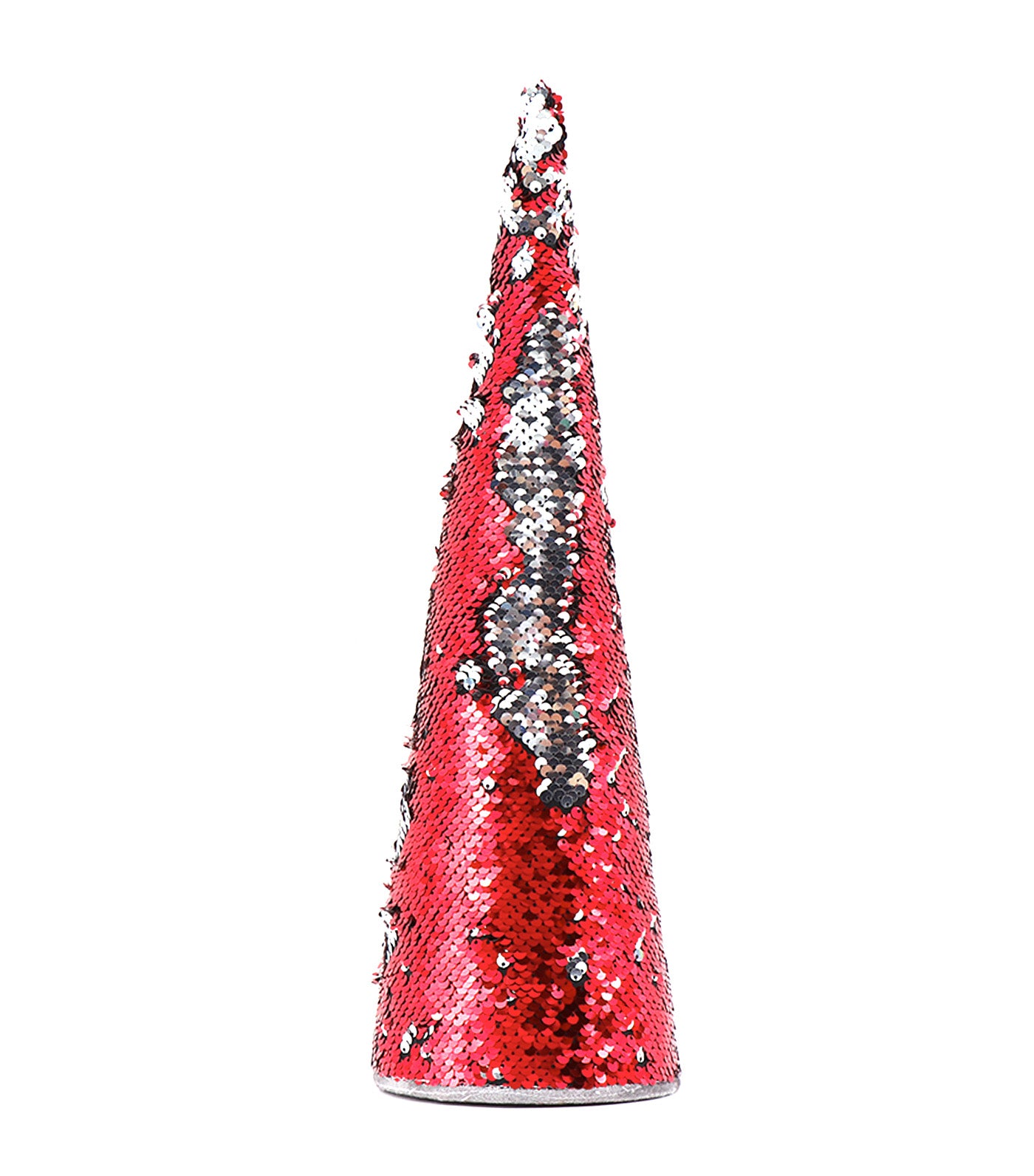 Two Tone Cone Red Silver