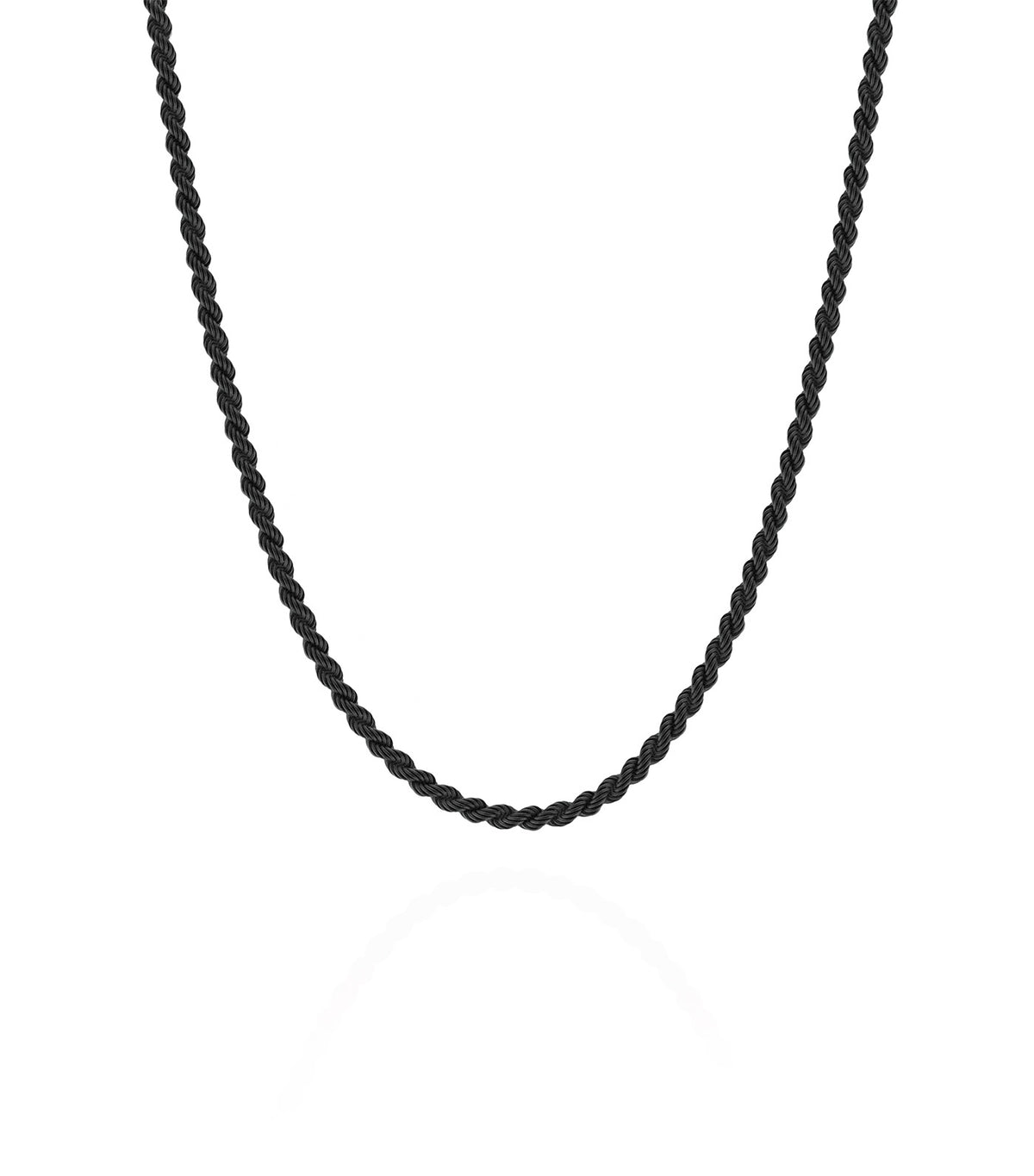 Helix Chain Necklace Black