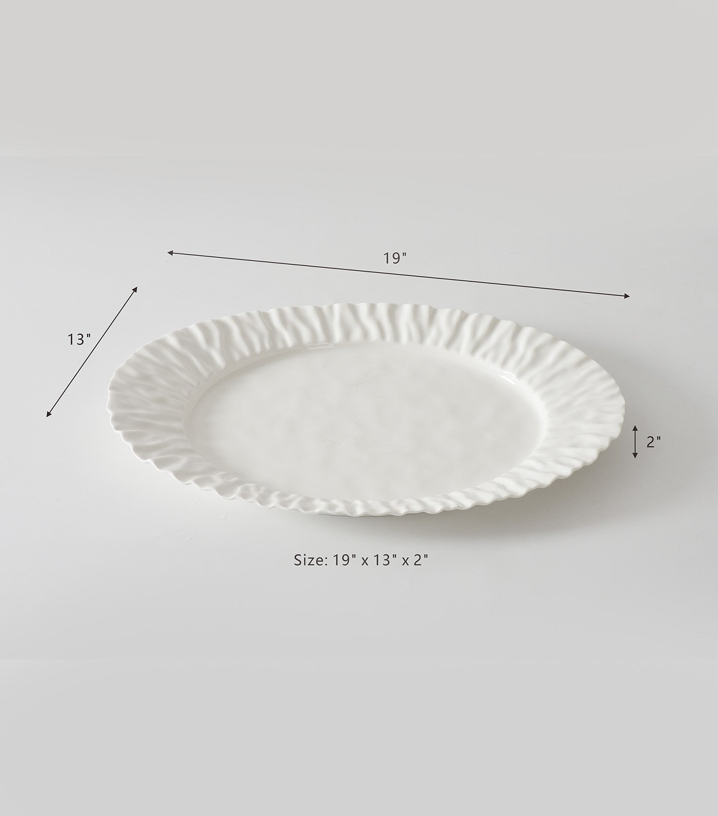 Pampa Bay Mascali Bianca Large Platter