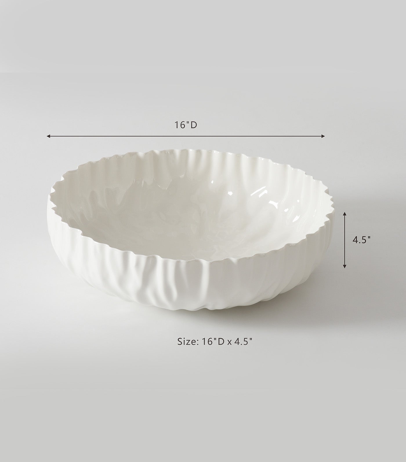 Pampa Bay Mascali Bianca Extra Large Shallow Bowl
