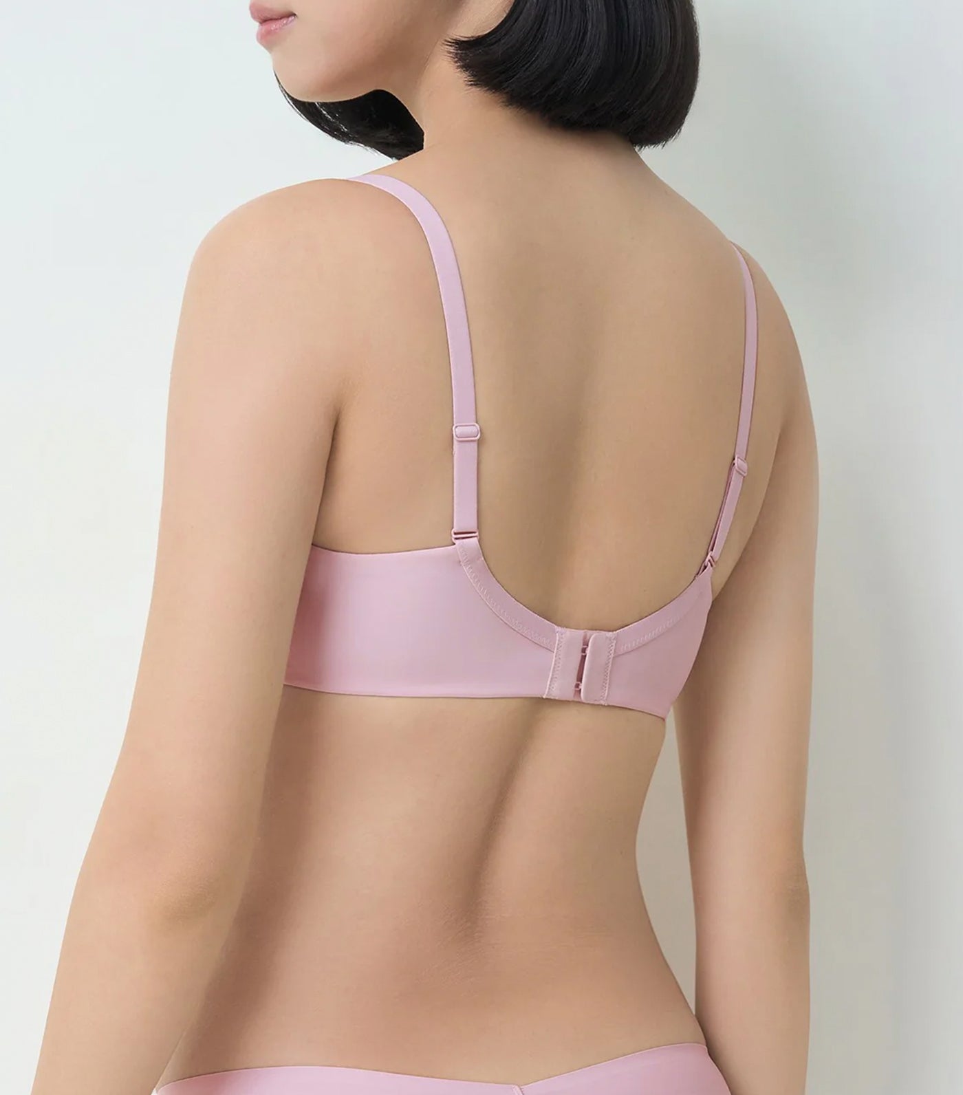 Body Make Up Illusion Lace Wired Padded Bra Ash Pink