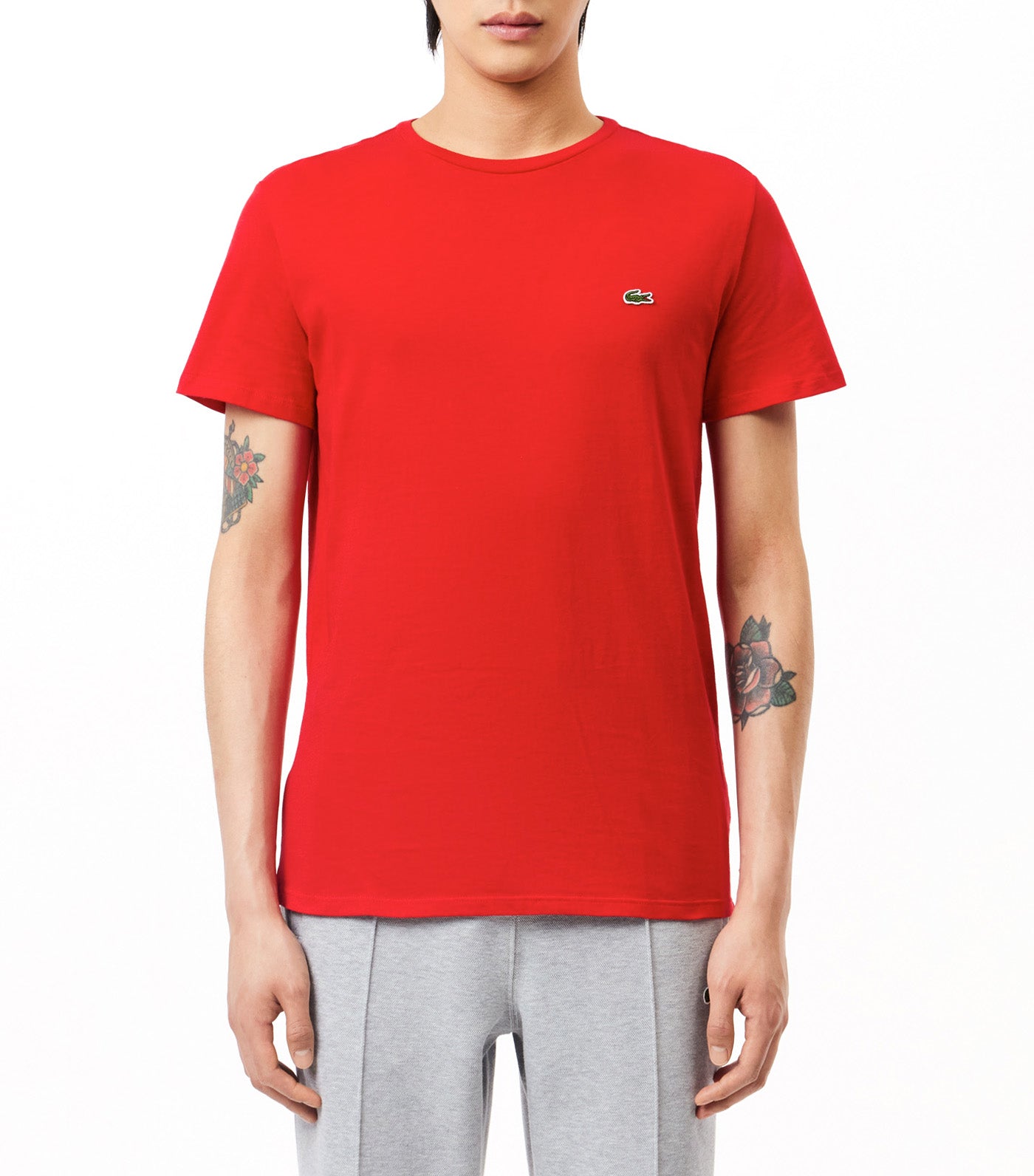 Regular Fit Pima Cotton Jersey T-Shirt Red