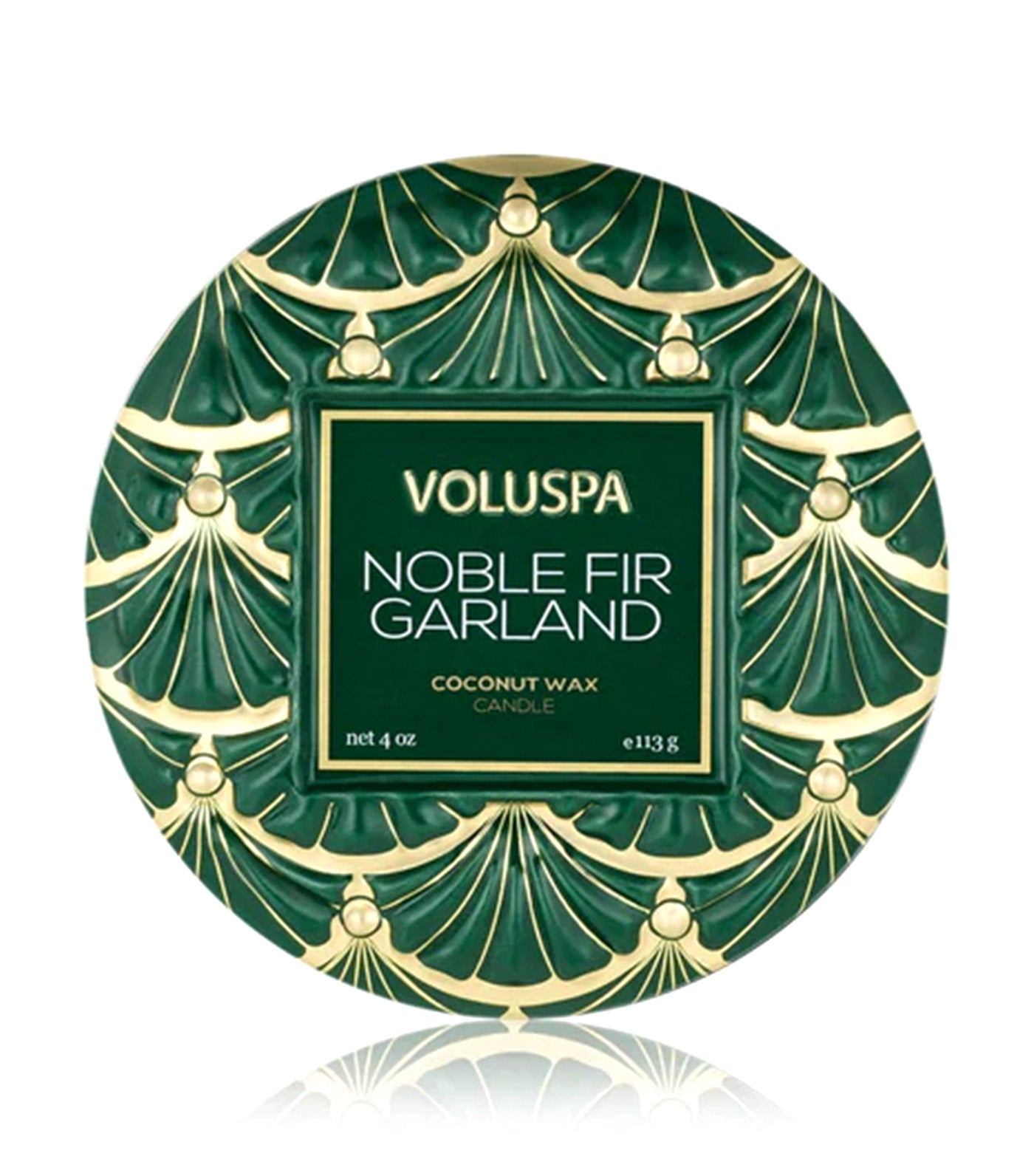 Noble Fir Garland Mini Tin Candle