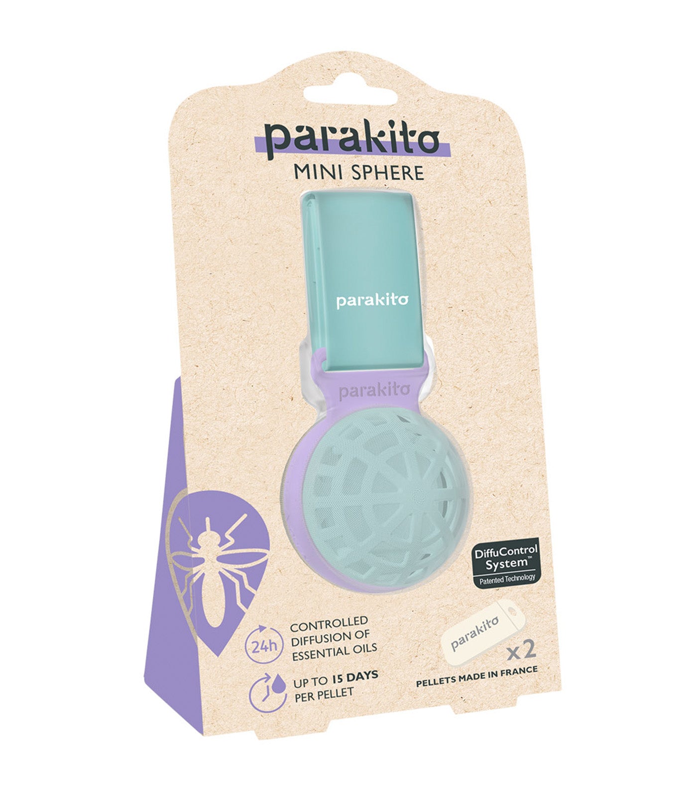 Mini Sphere Mint/Purple