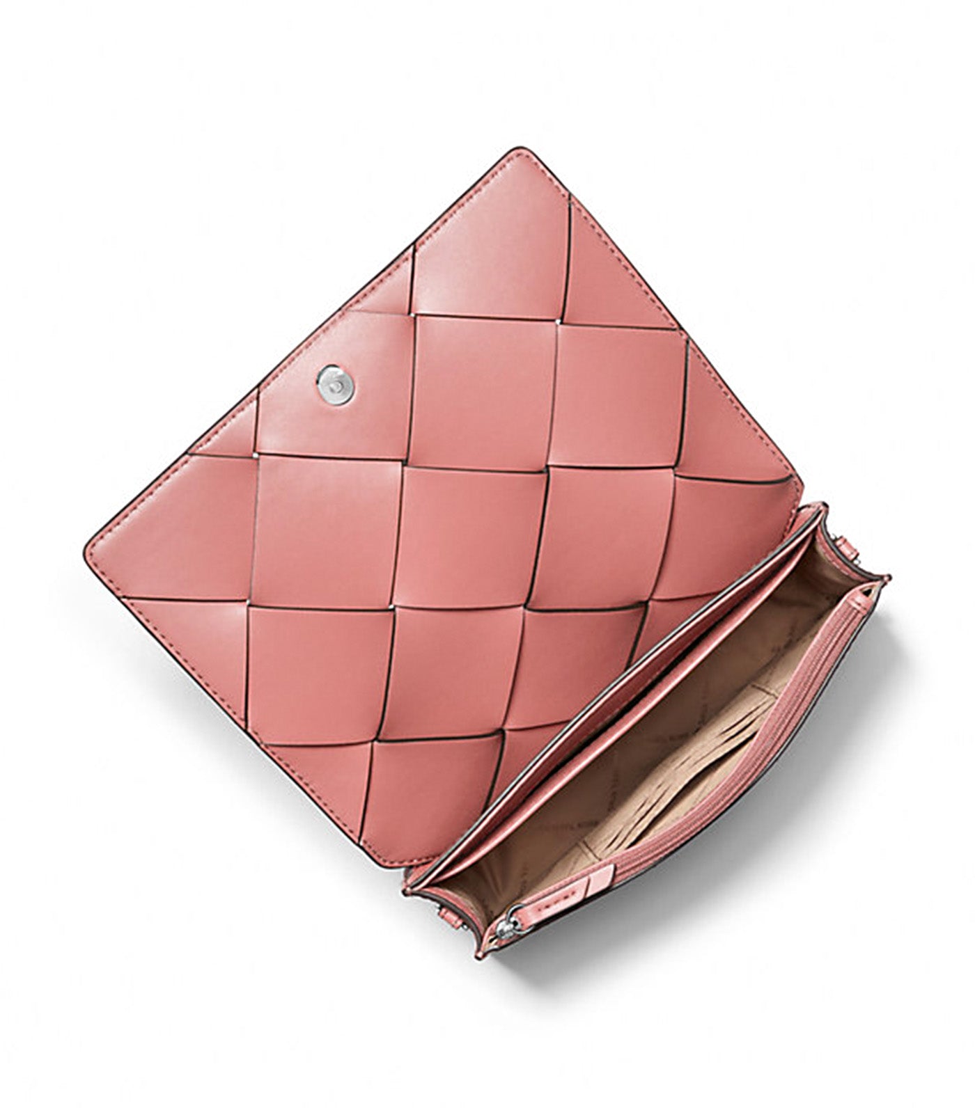 Jet Set Medium Woven Leather Crossbody Bag