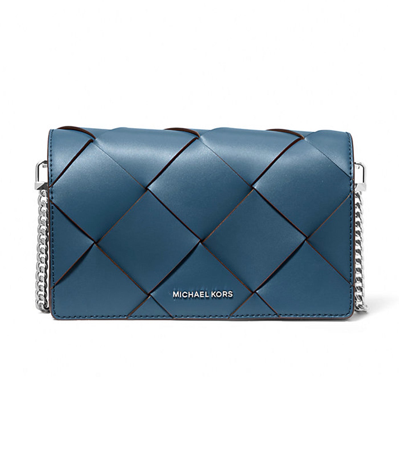 Jet Set Medium Woven Leather Crossbody Bag