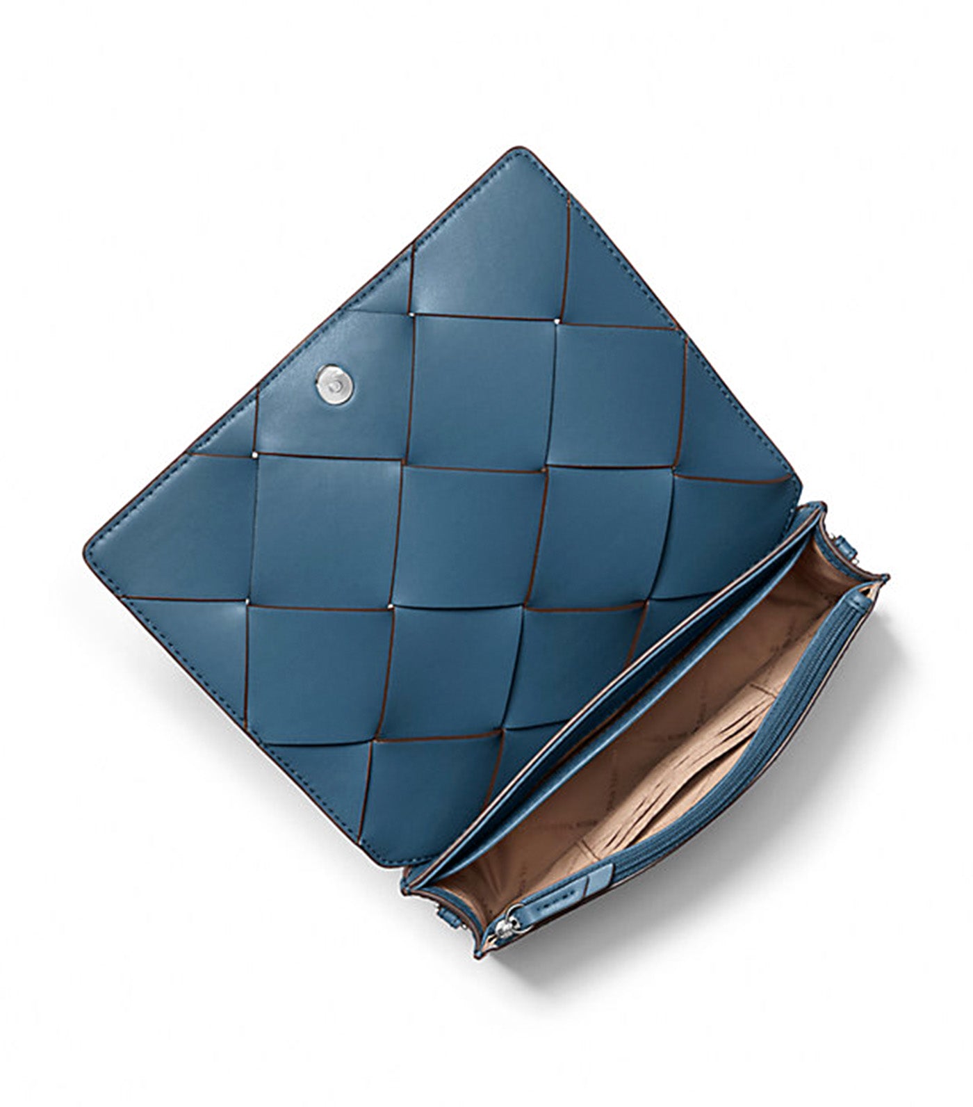 Jet Set Medium Woven Leather Crossbody Bag