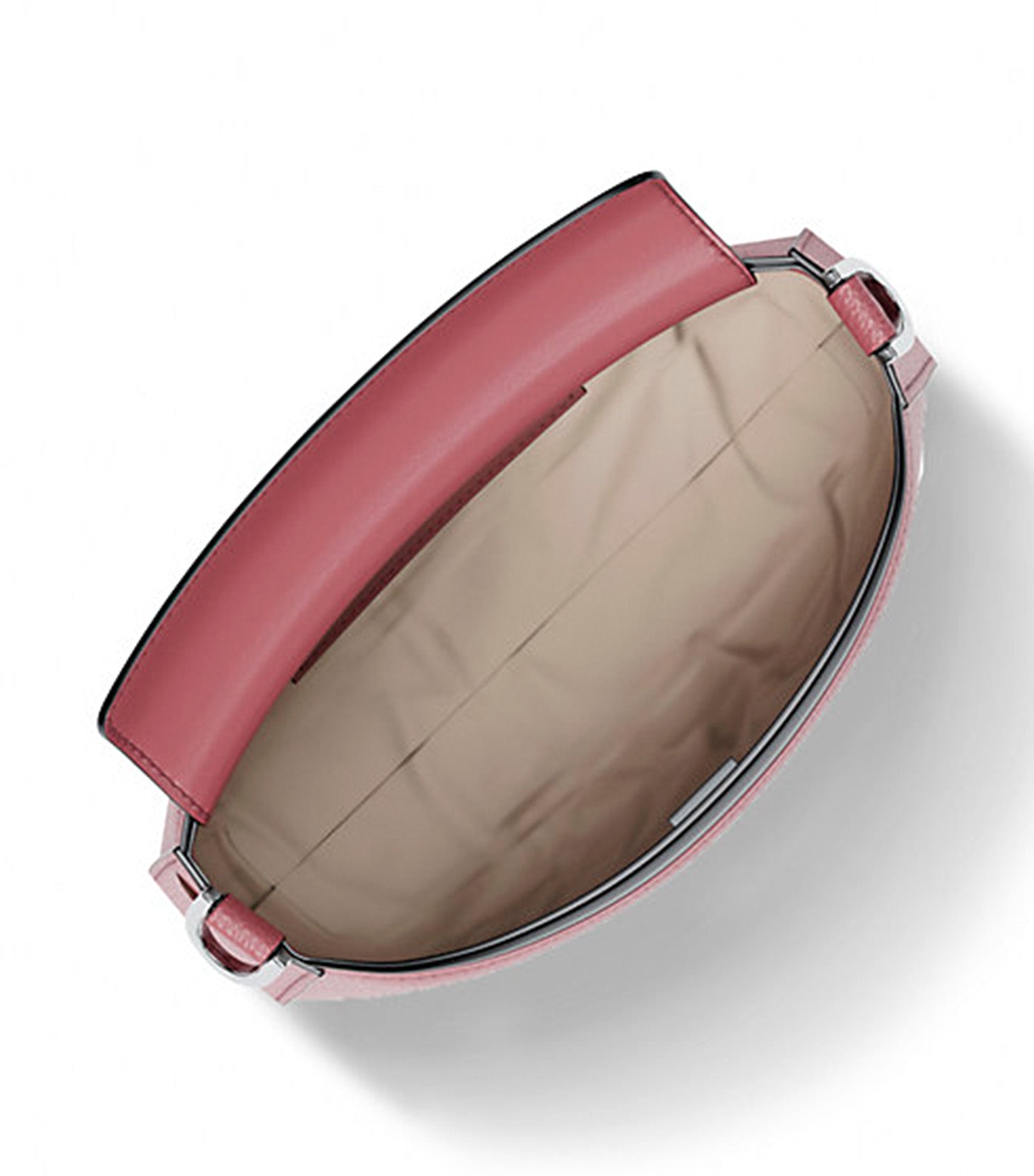 Bryant Small Pebbled Leather Convertible Pochette Rose