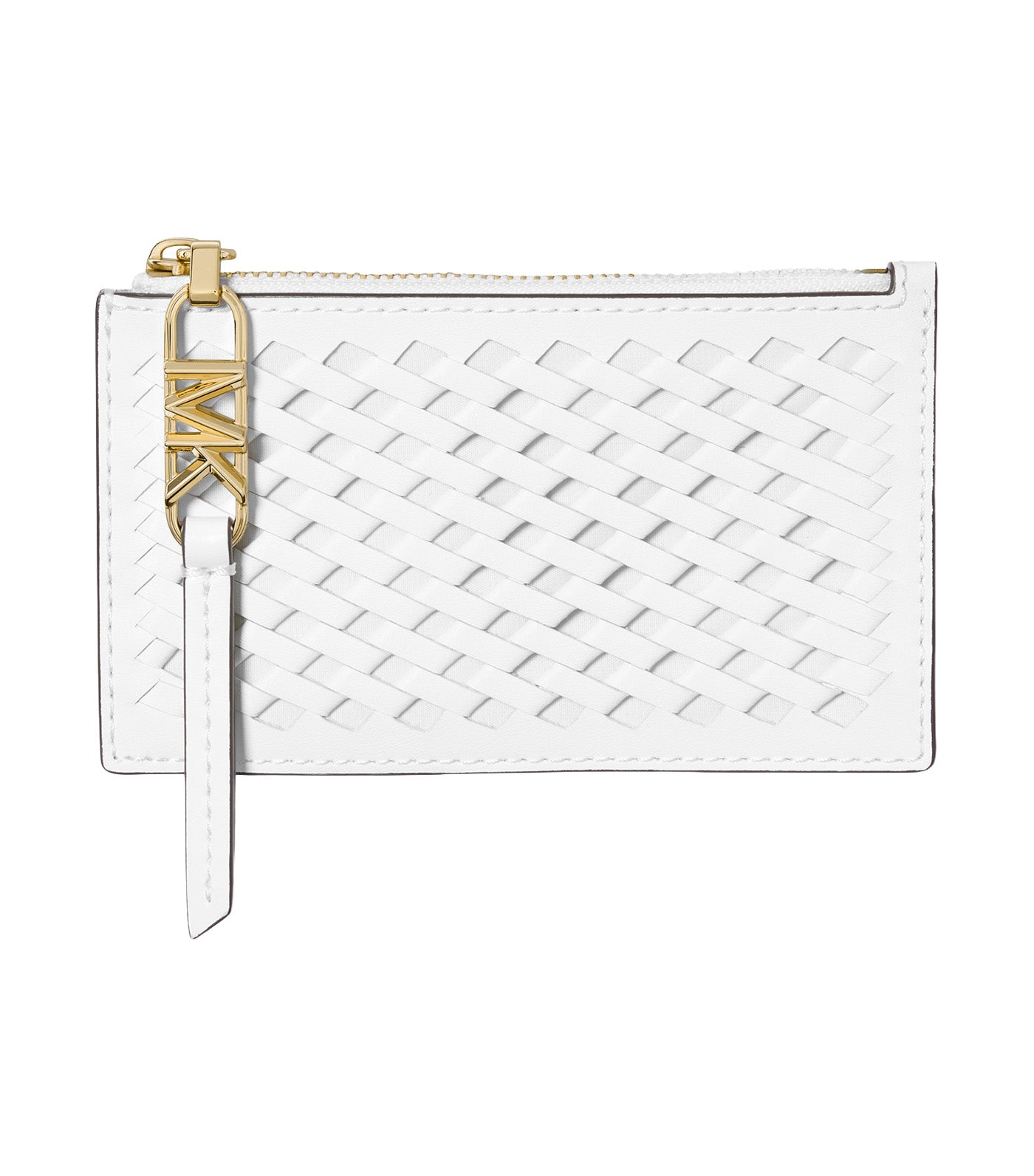 Empire Small Woven Leather Card Case