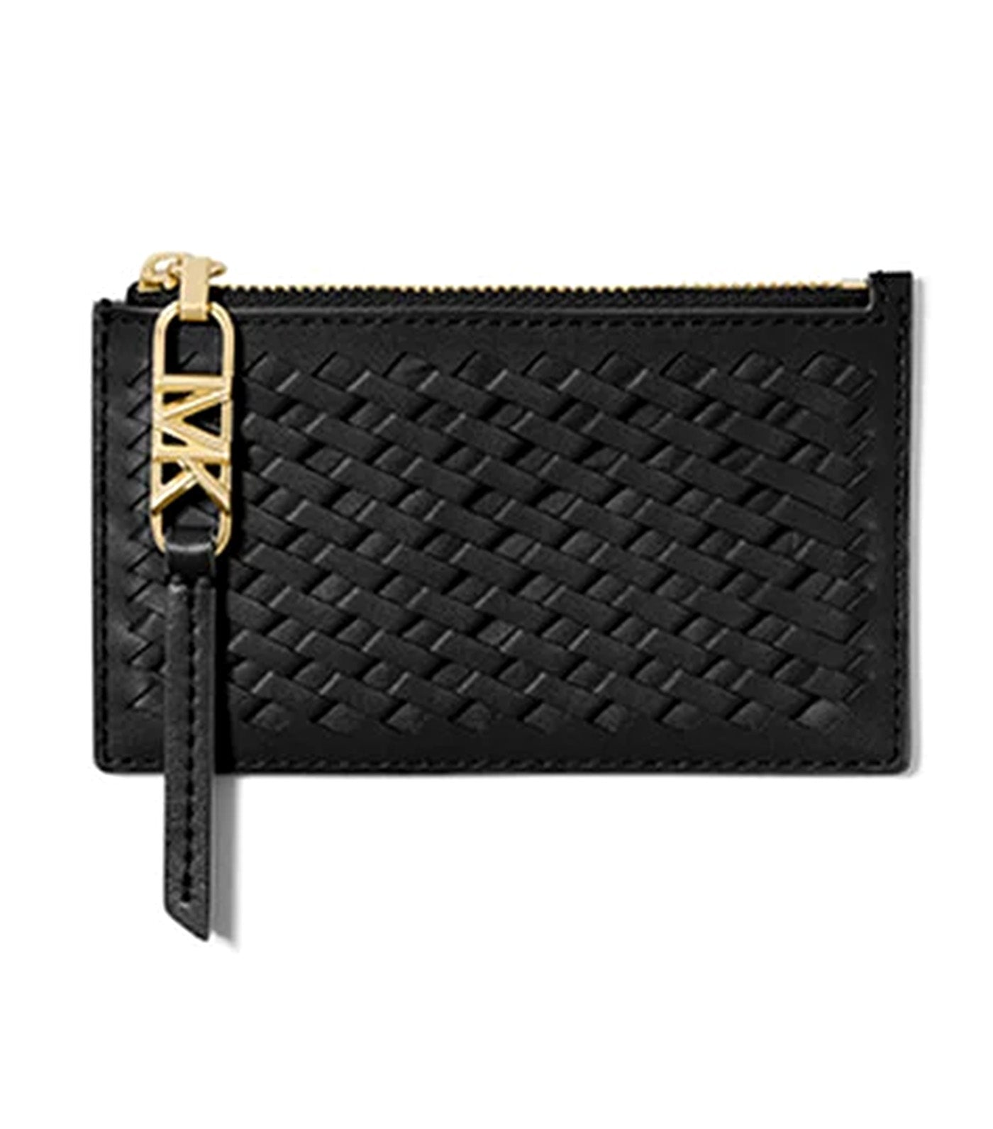 Empire Small Woven Leather Card Case