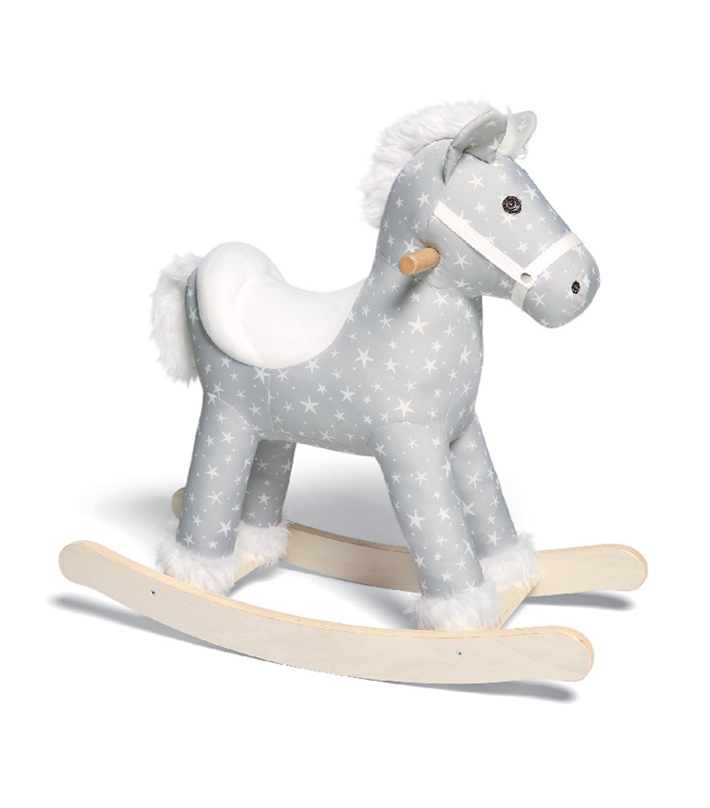 Rocking Gray Star Horse