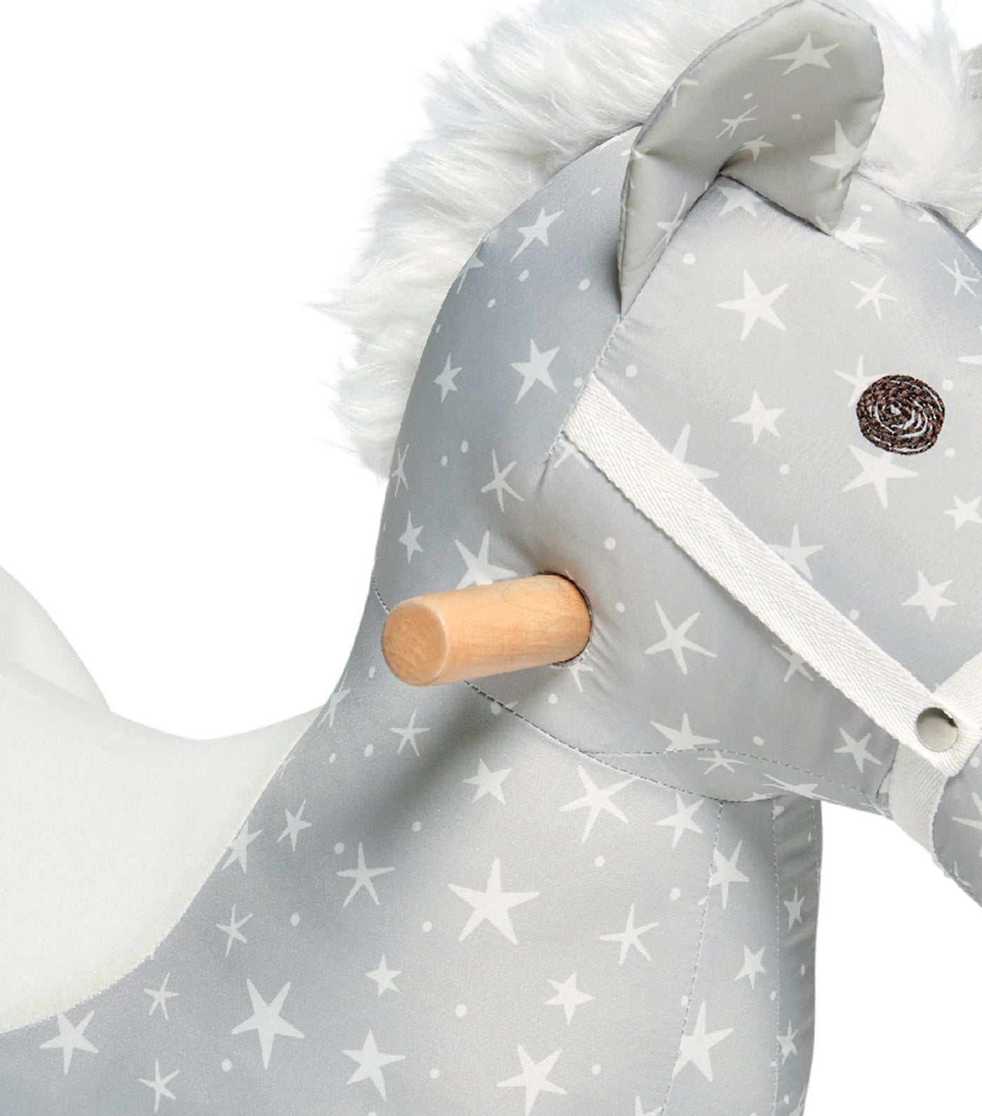 Rocking Gray Star Horse