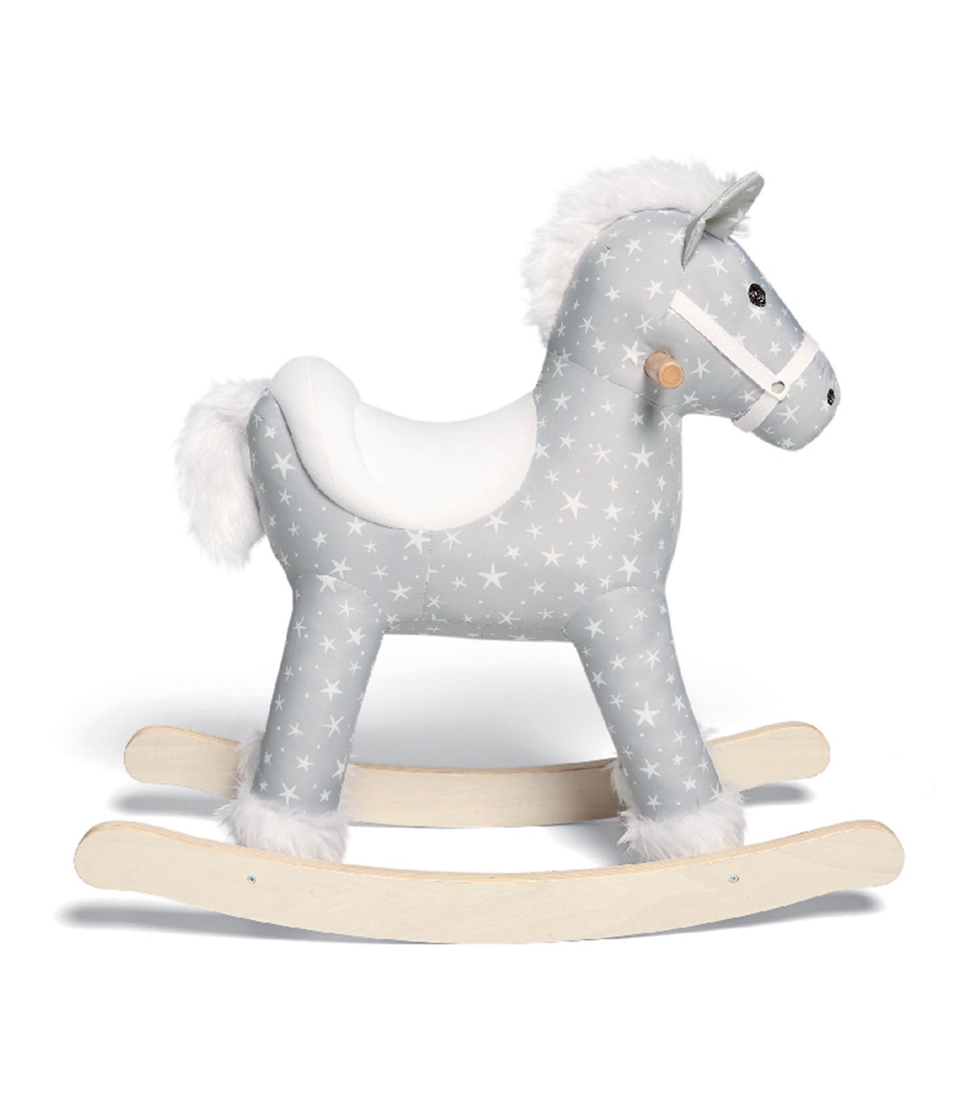 Rocking Gray Star Horse