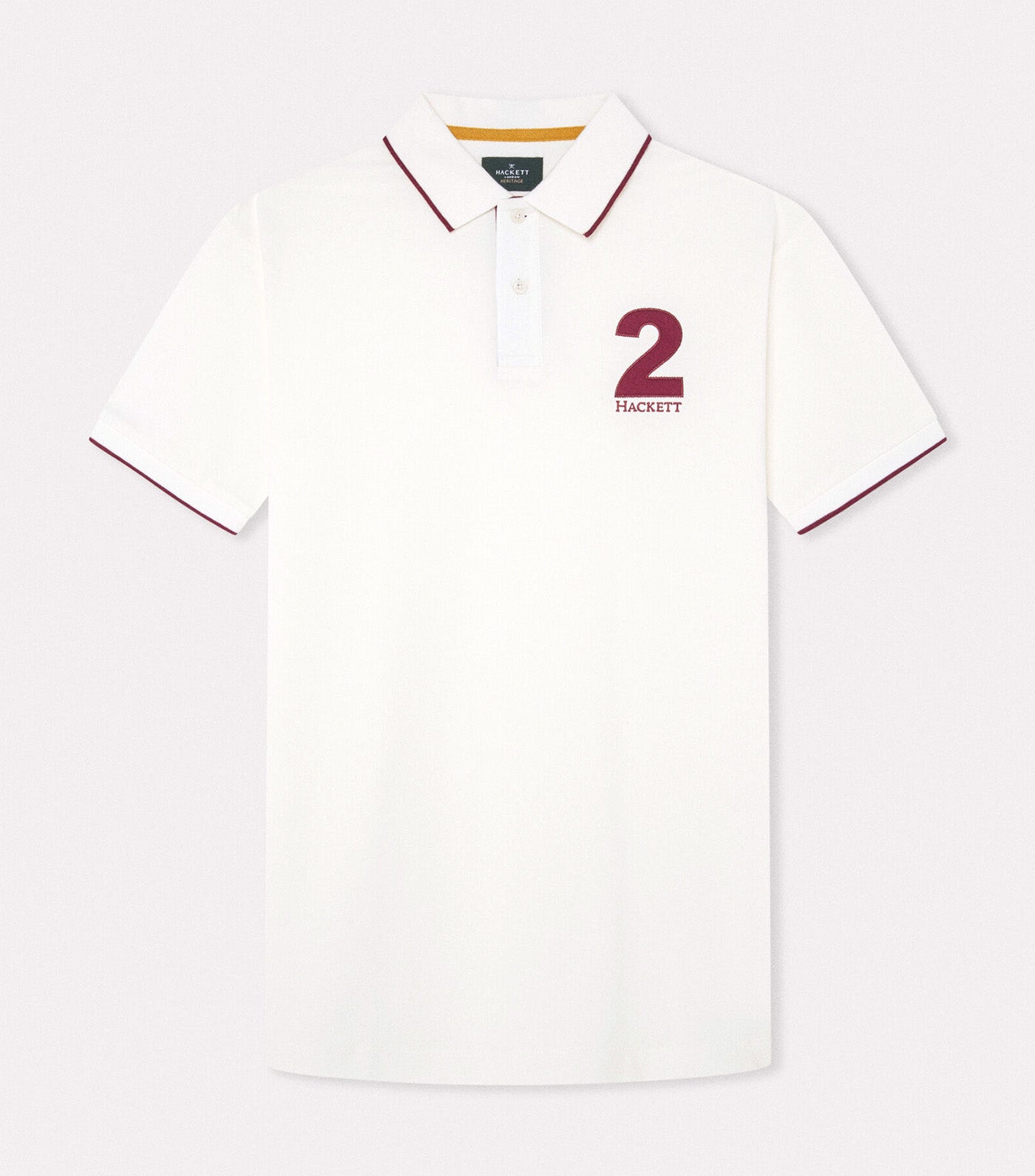 Heritage Number Polo Shirt Winter White