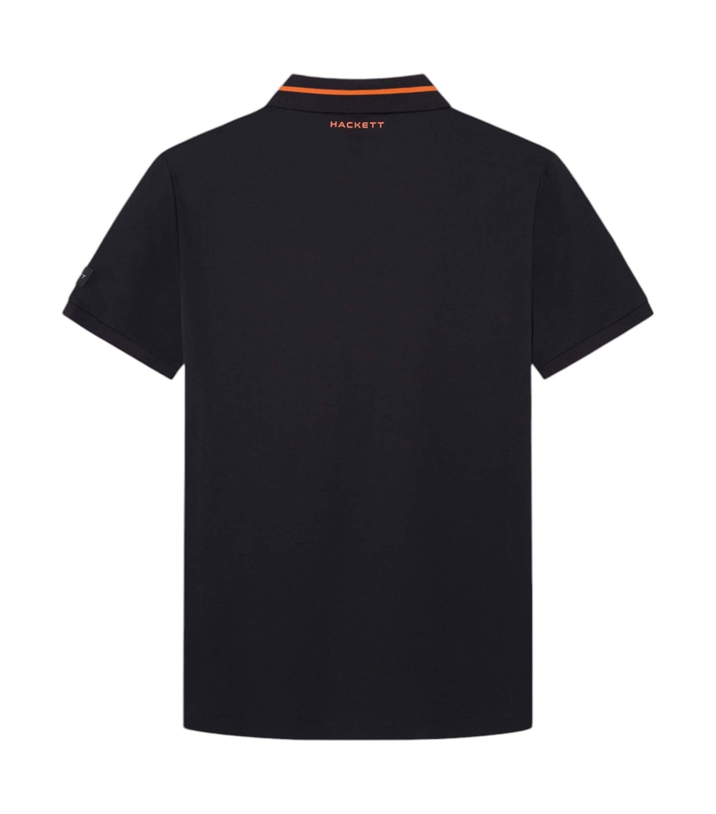 Print Placket Polo Black