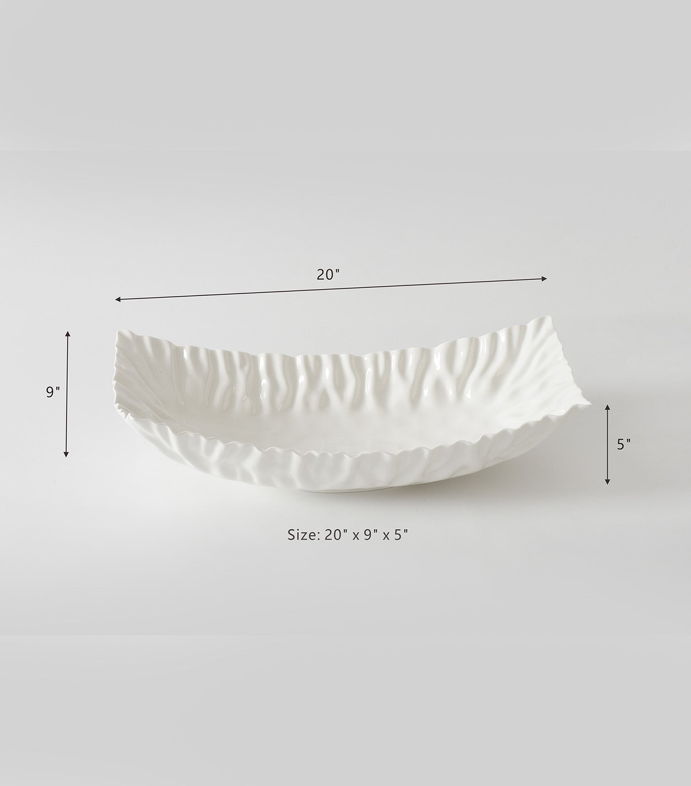 Pampa Bay Mascali Bianca Rectangular Centerpiece