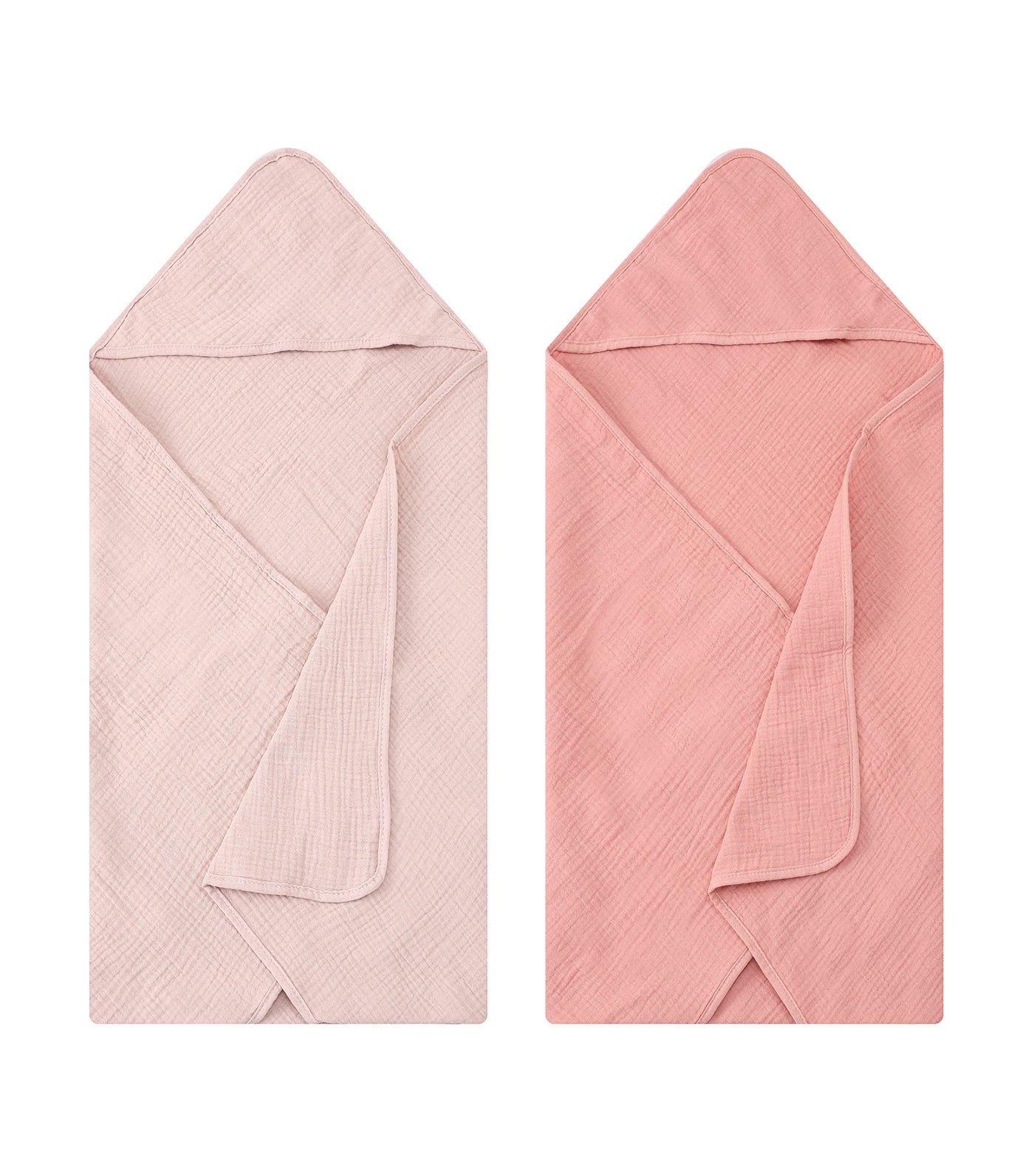 2-Piece Muslin Hooded Baby Towels
