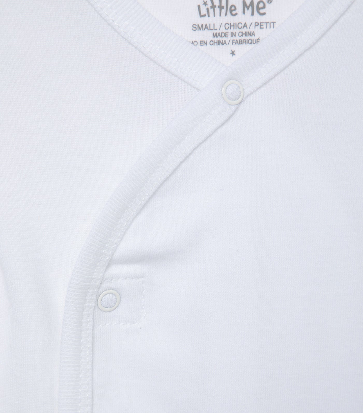 Snap Side Tee Shirt White